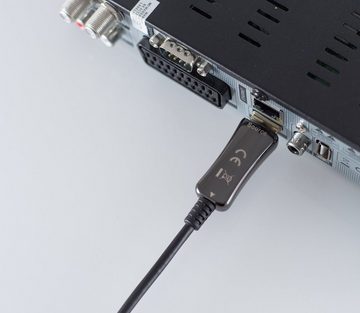 Sky Vision AOC 4k 60 Hz Glasfaser Hybrid HDMI-Kabel, HDMI Typ A, HDMI Typ A (1000 cm), HDMI 2.0, 18Gbit/s, HDR10, ARC & CEC, Dolby Atmos