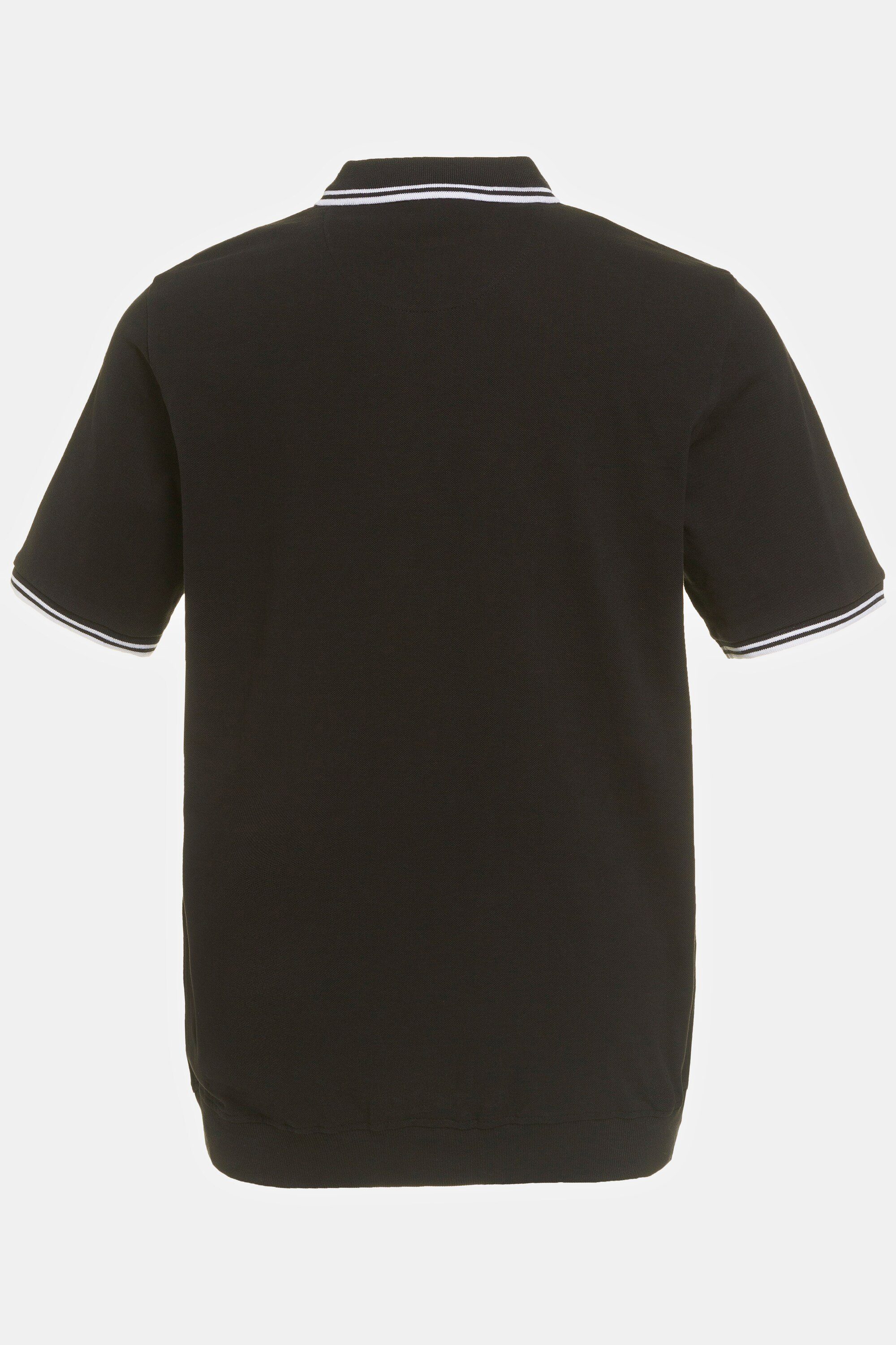 Halbarm Poloshirt JP1880 schwarz Piqué XL 8 Poloshirt Bauchfit bis