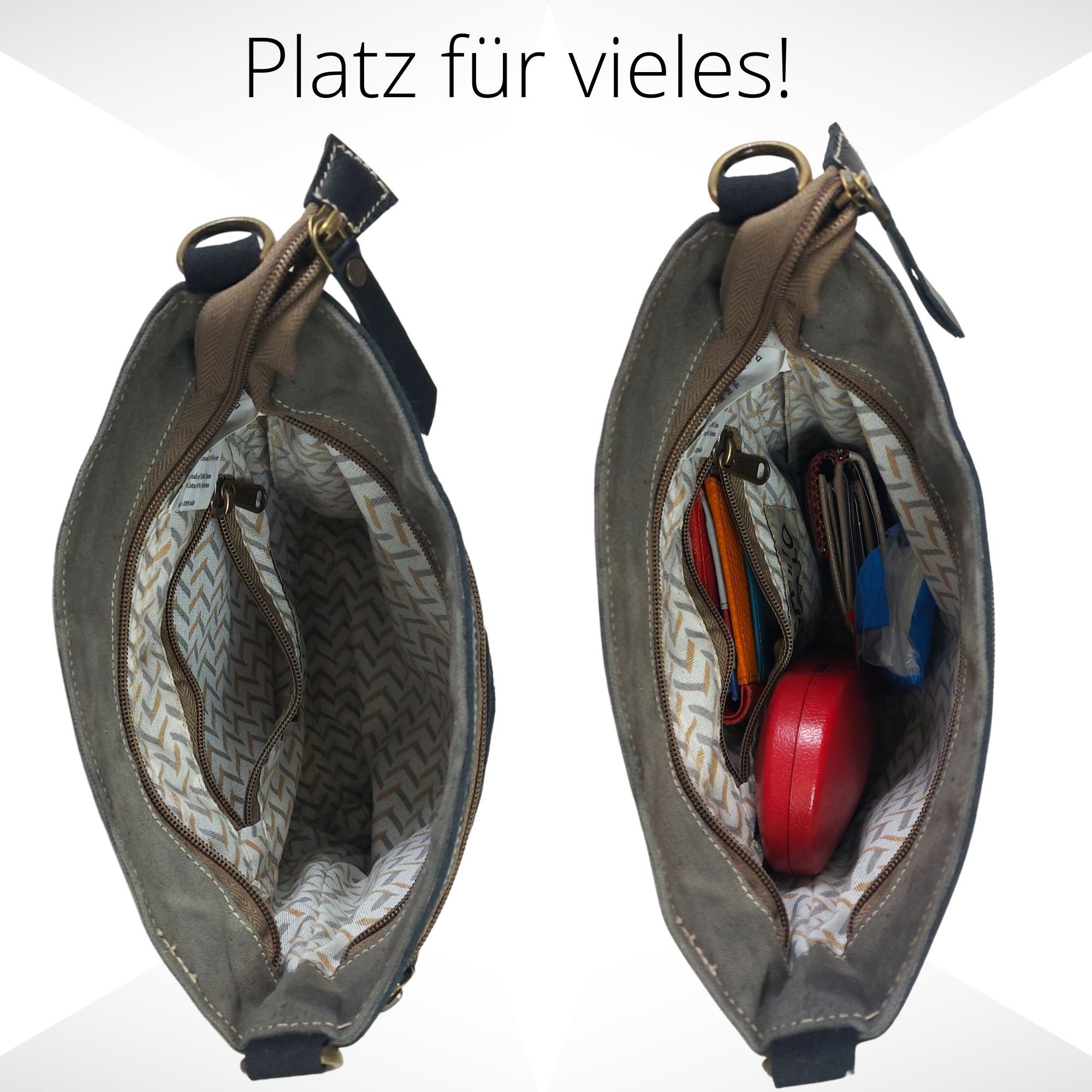 Domelo Trachtentasche Trachtentasche Dirndl Umhängetasche. Schultertasche mit Edelweiss, echtes Leder, Edelweiss Aufdruck