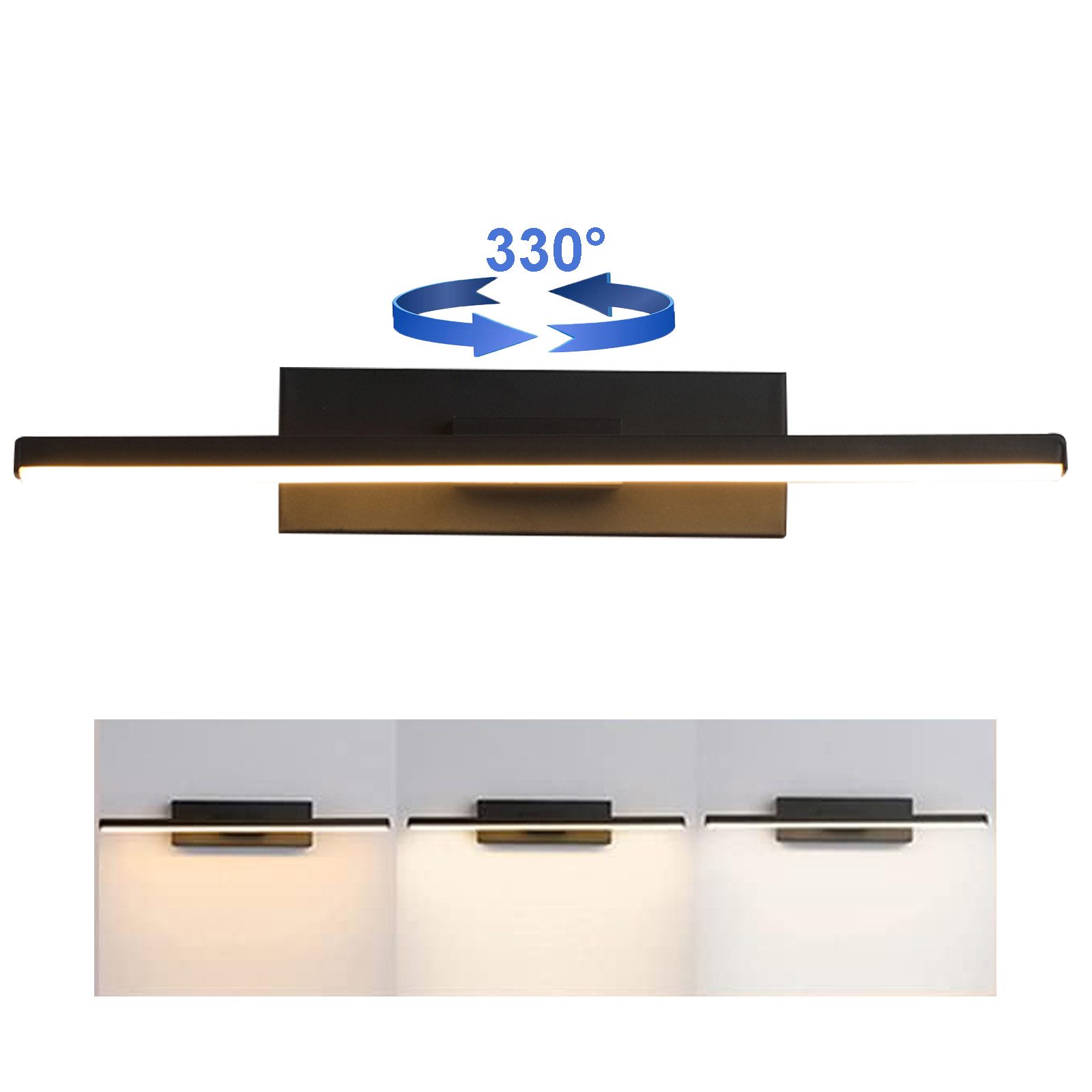 Jibenhome LED Wandleuchte Wandlampe Drehbar, LED günstig online kaufen