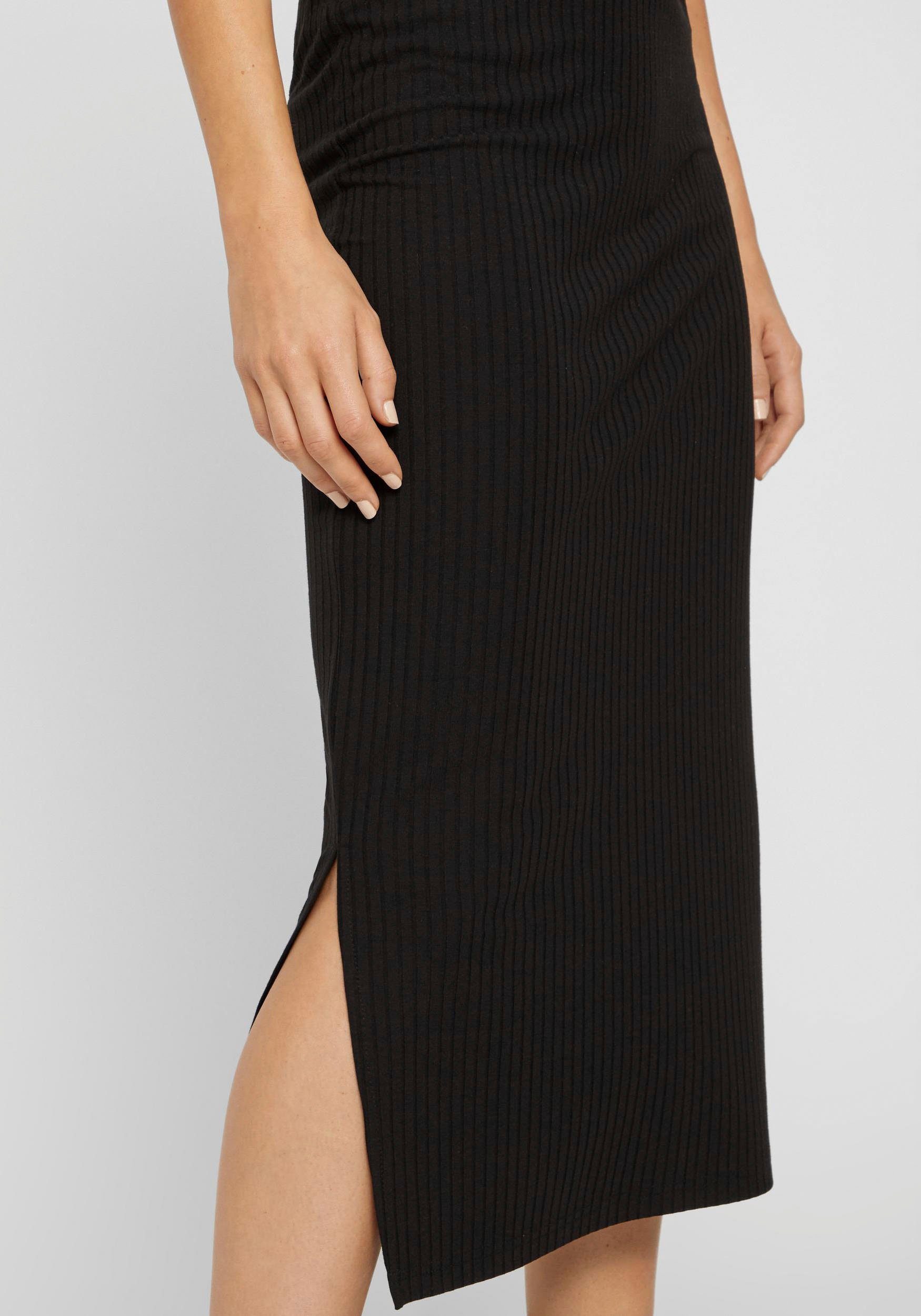 MW PCKYLIE pieces SKIRT Black NOOS MIDI Midirock