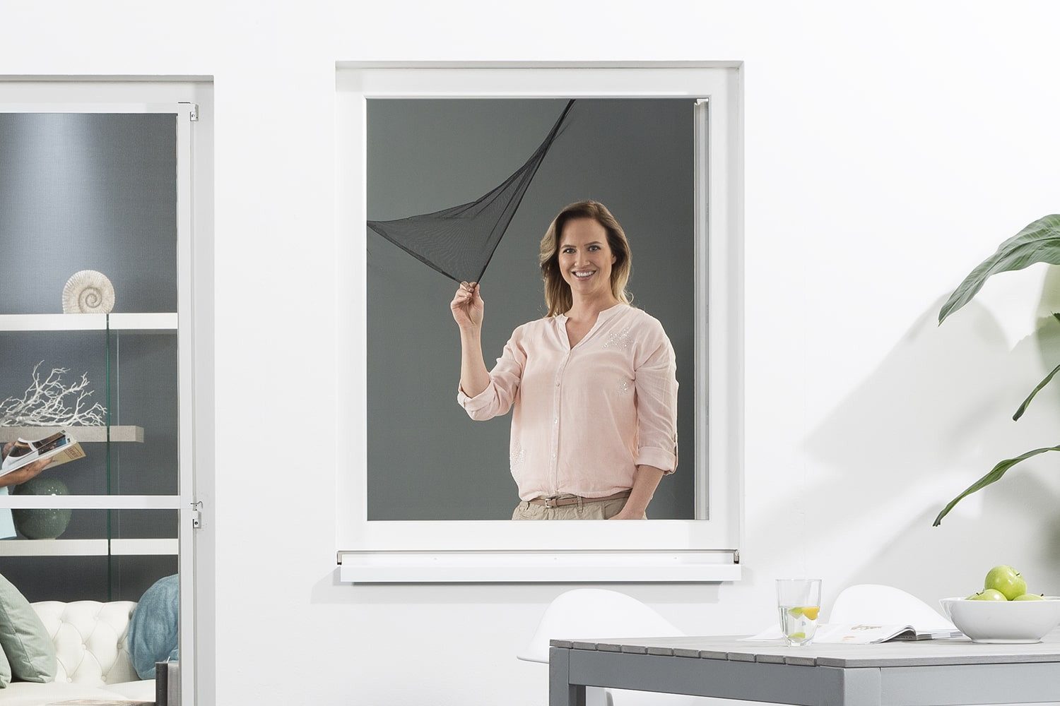 empasa Insektenschutz-Fensterrahmen "SELECT", Fliegengitter Magnetfenster Fiberglas