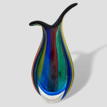 Aubaho Tischvase Glasvase Glas Vase im Italien Murano antik Stil Höhe 30cm 2kg schwere