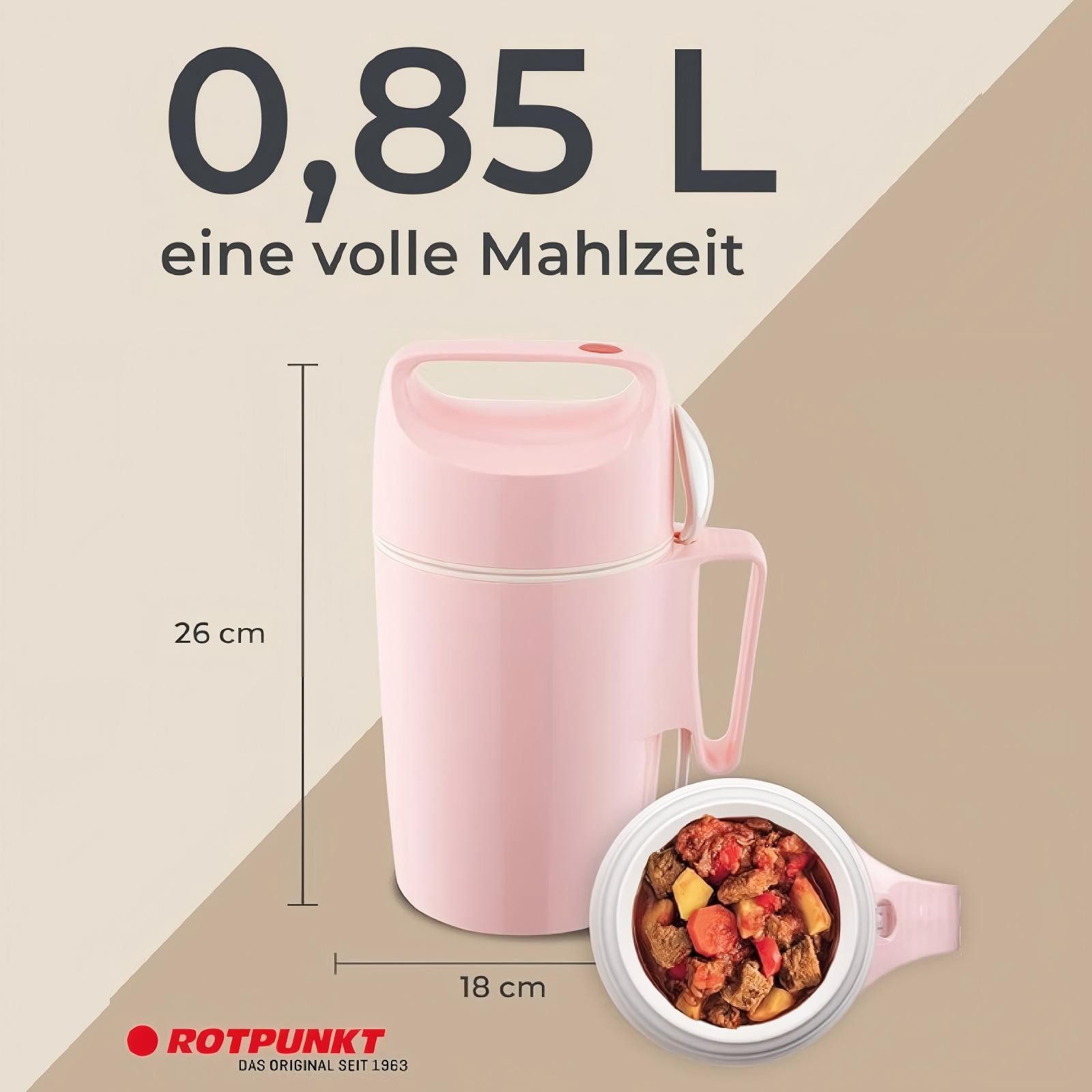 ROTPUNKT Isolierkanne DIRK 850, 0.85 l, isolierend, BPA-frei, phthalatfrei, inklusive Löffel