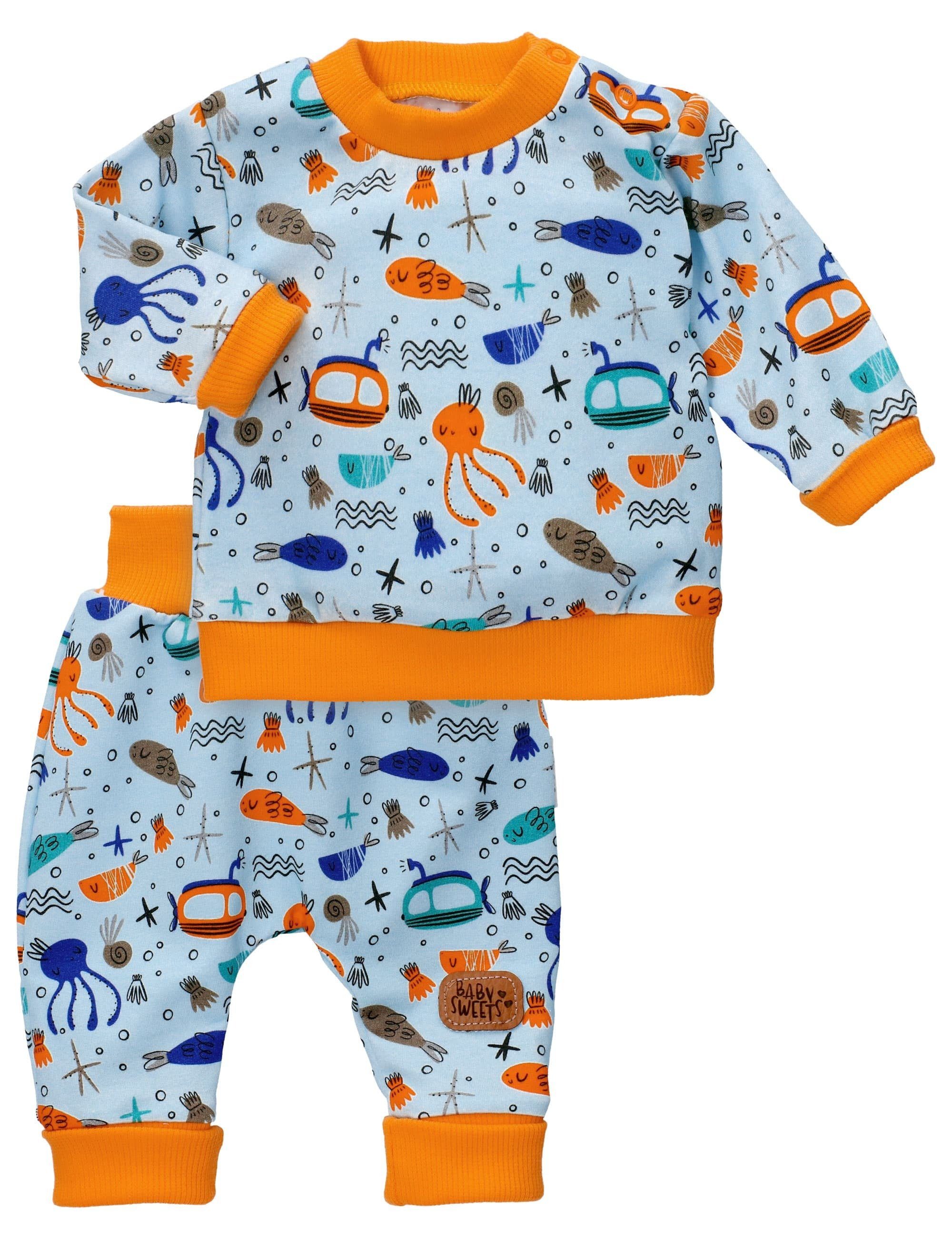 Kinder Jungen (Gr. 50 - 92) Baby Sweets Shirt & Hose 2tlg Set Shirt + Hose Lieblingsstücke Tierwelten (1-tlg)