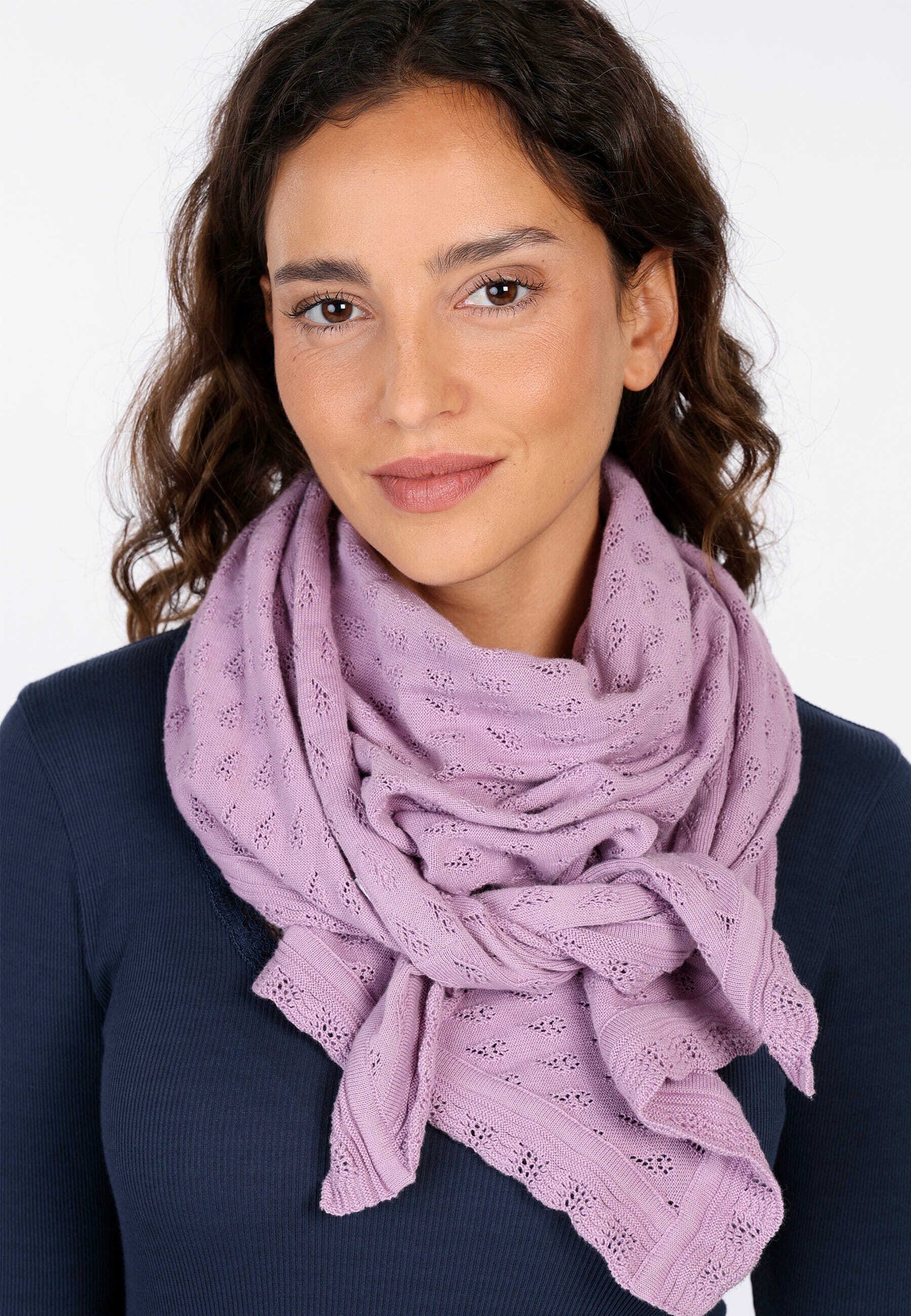 Sorgenfri Sylt Schal Lisa, Ajour-Strickdetails