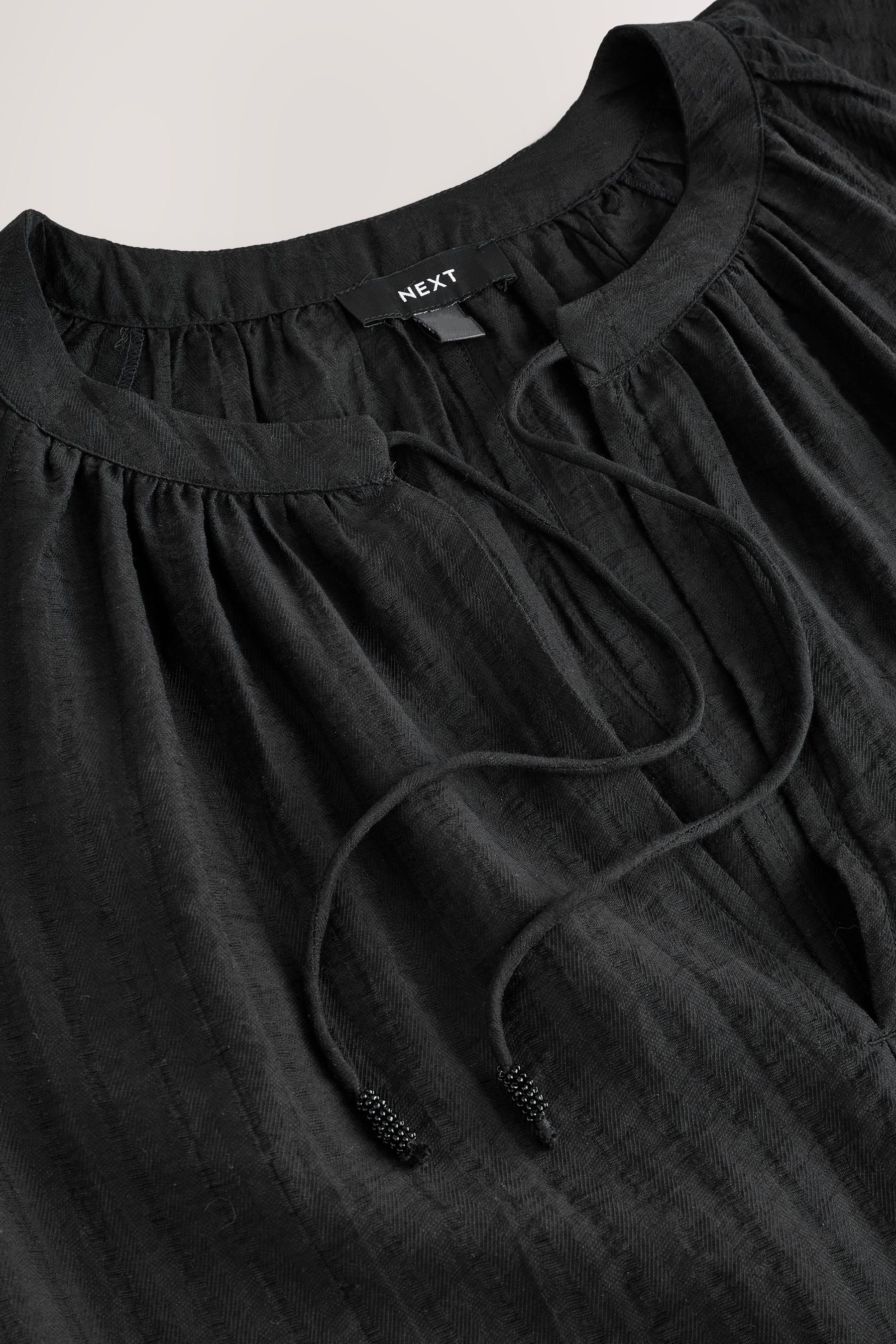 Next Maxikleid Maxikaftan mit langen Ärmeln (1-tlg)