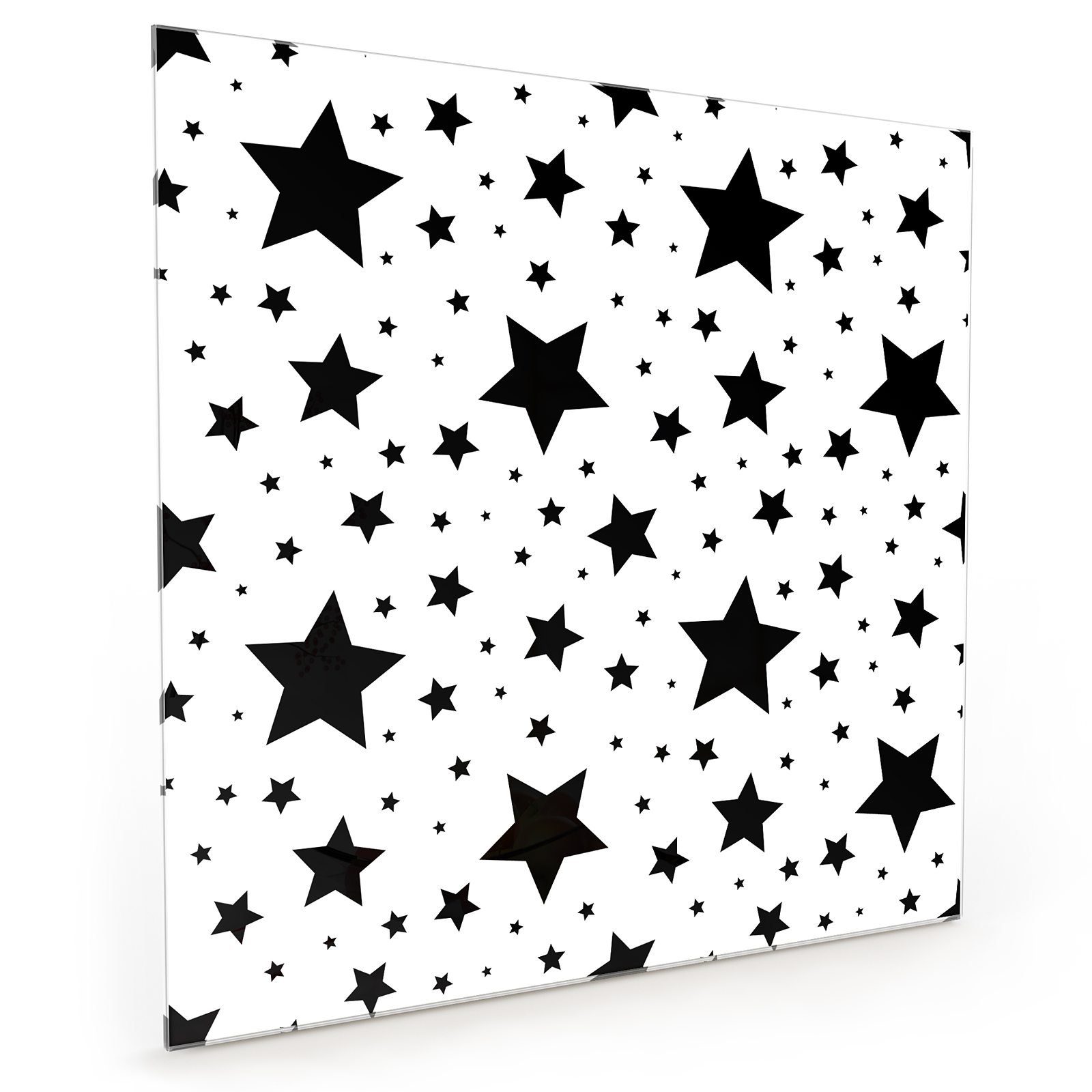 Küchenrückwand Sterne Glas Primedeco Küchenrückwand dunkel Spritzschutz Motiv mit