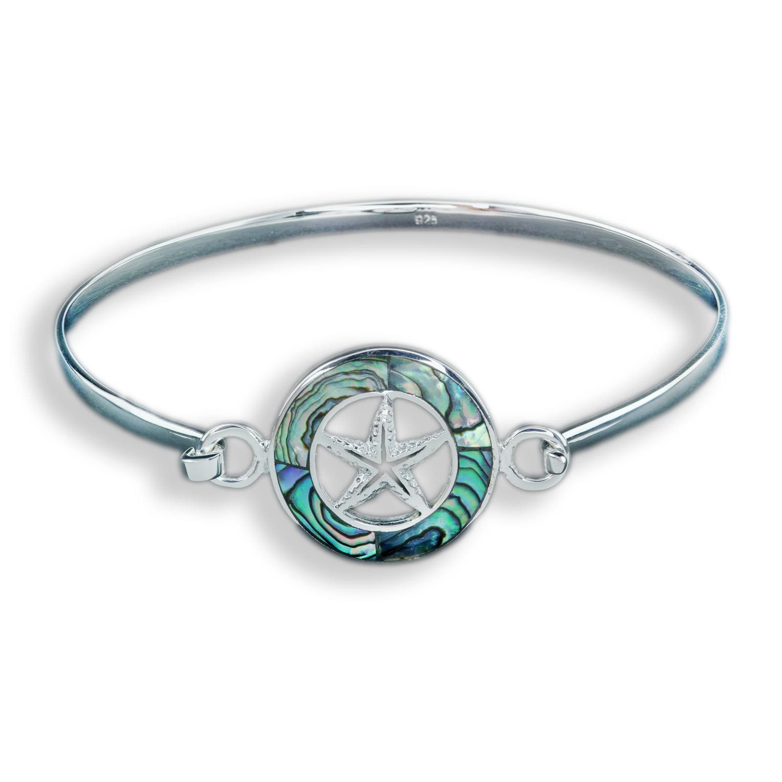 Monkimau Armkette Maritimer Seestern Armreifen aus 925 Silber