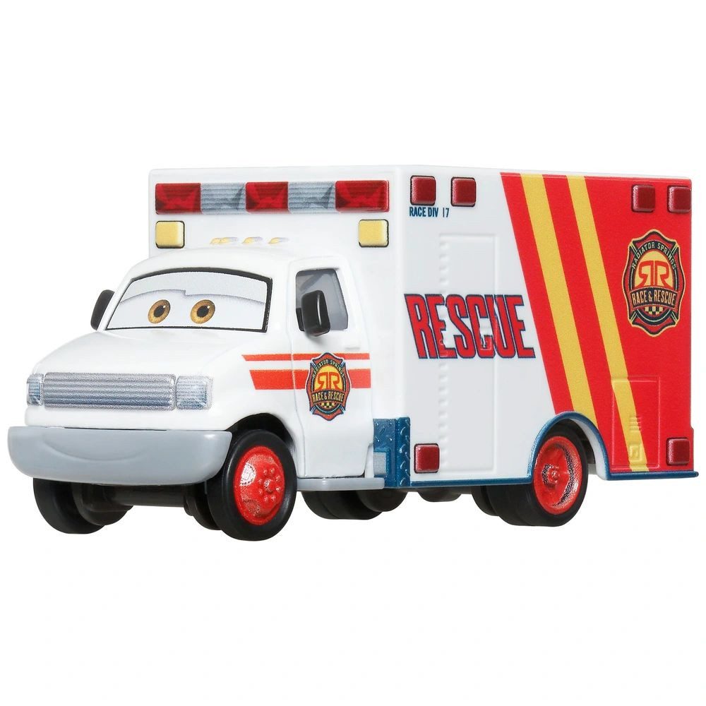 Disney Cars Spielzeug-Rennwagen Morgan Martins JDG65 Disney Cars Race & Rescue Die-Cast 1:55