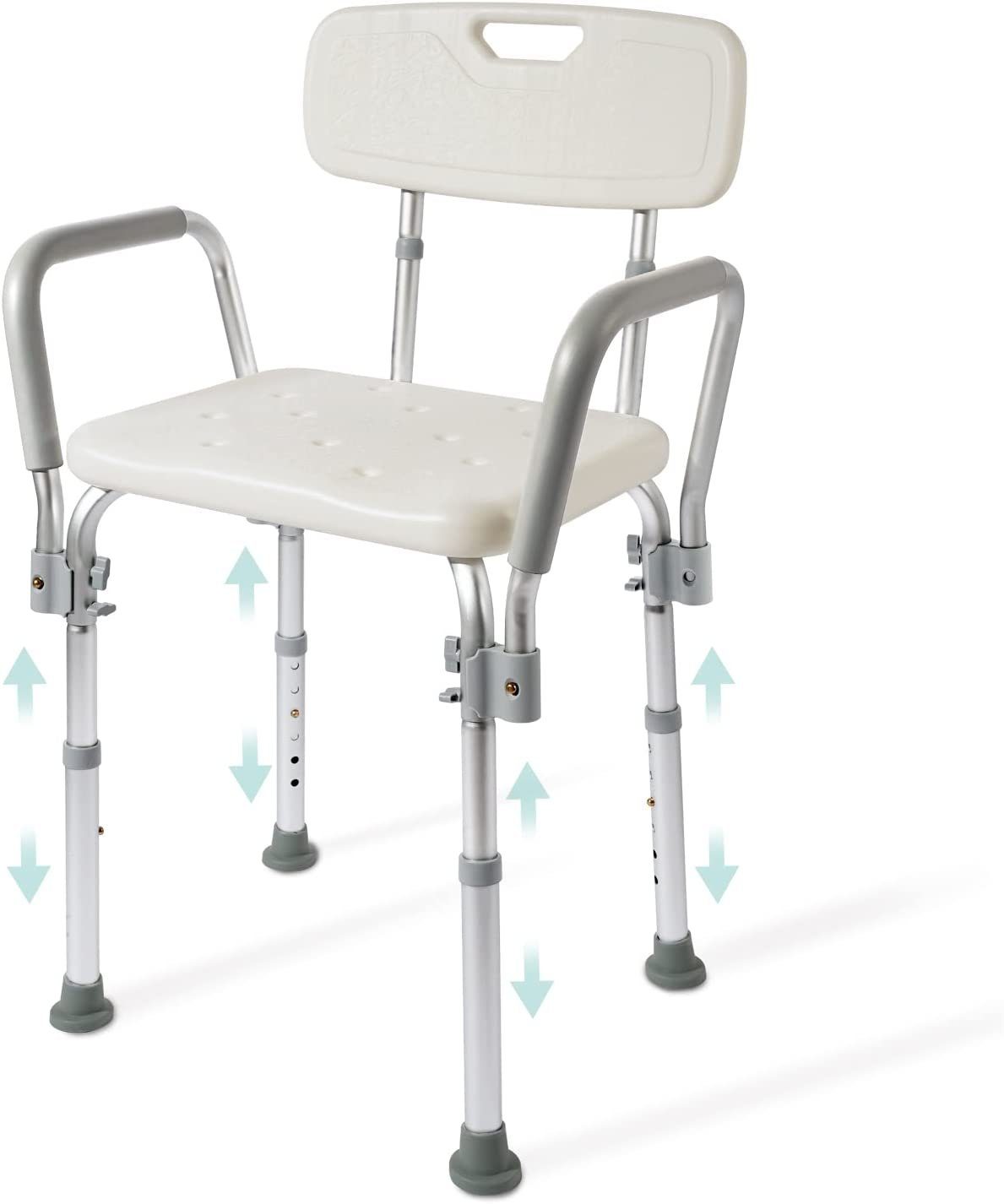 EMKE Табурет для душу Badhocker Duschstuhl Табурет для душу für senioren,bis 135KG, Weiß