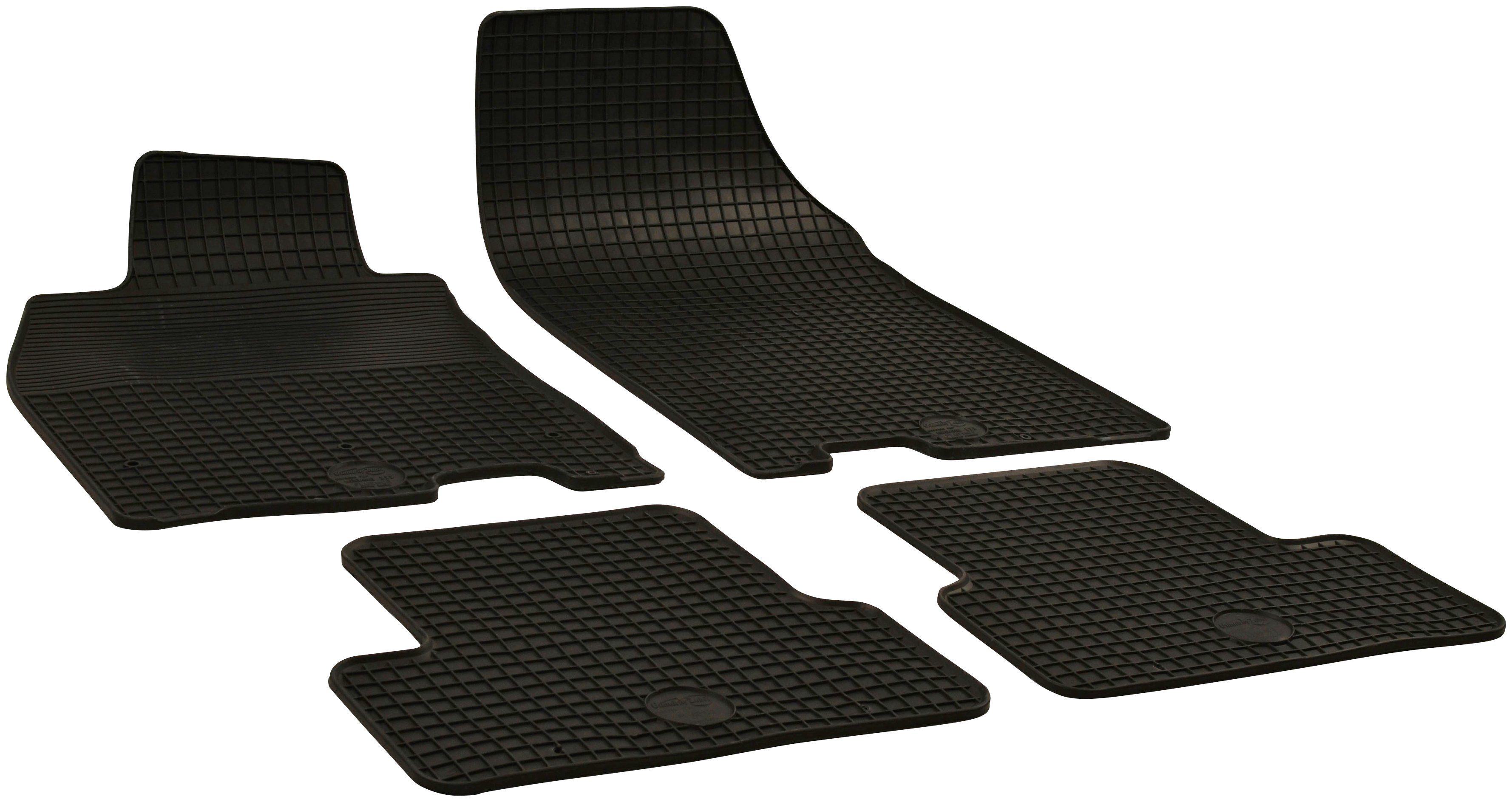 WALSER Passform-Fußmatten (4 St), für Renault FLUENCE Stufenheck, für Renault Fluence 02/2010-Heute | Automatten