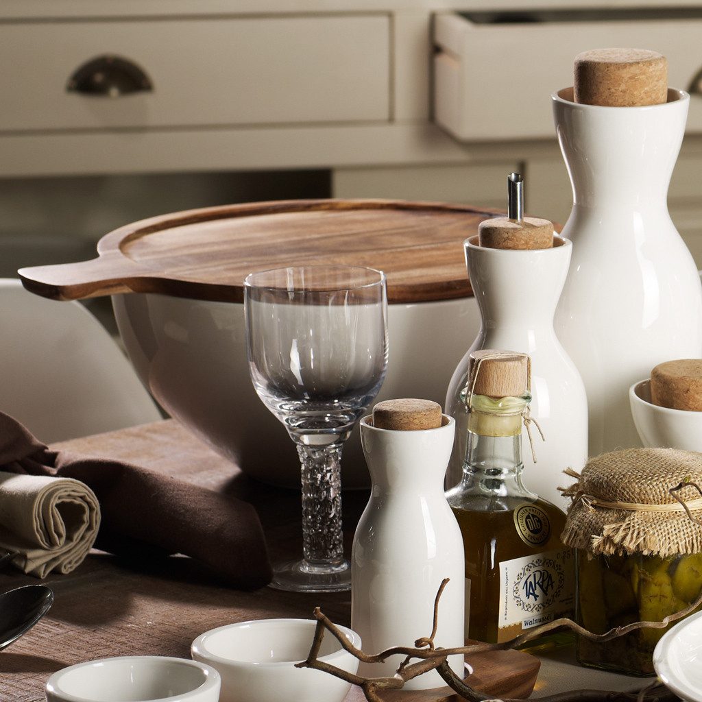 Villeroy & Boch Salatschüssel Artesano Original Schüssel, 1 l, weiß, Porzellan, (1-tlg), Premium Porcelain, mikrow.- & spülm.sicher, Made in Germany