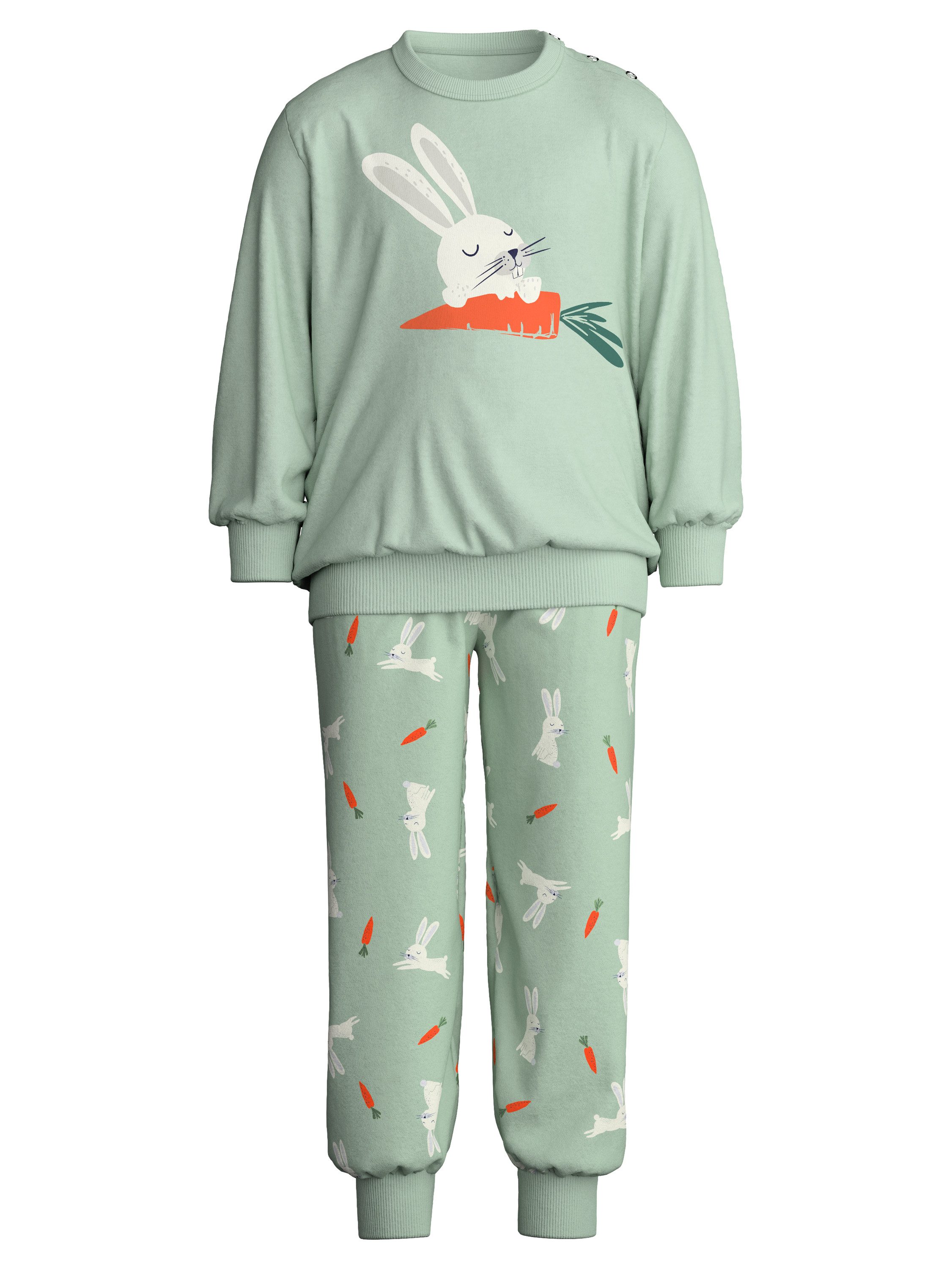 CALIDA Pyjama Toddlers Easter Kinder (2 tlg) aus Baumwolle, atmungsaktiv, pflegeleicht, mit weichen Bündchen