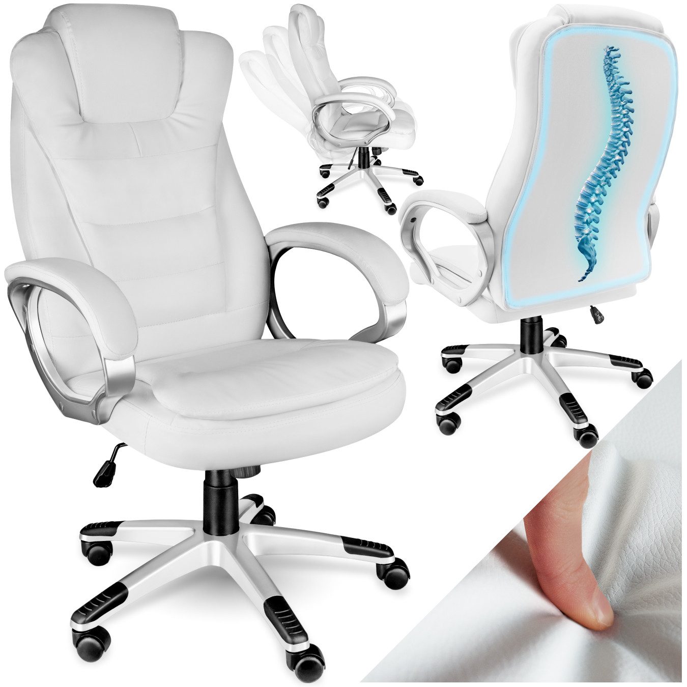 tectake Chefsessel Bürostuhl (Set., 1 St), günstig online kaufen