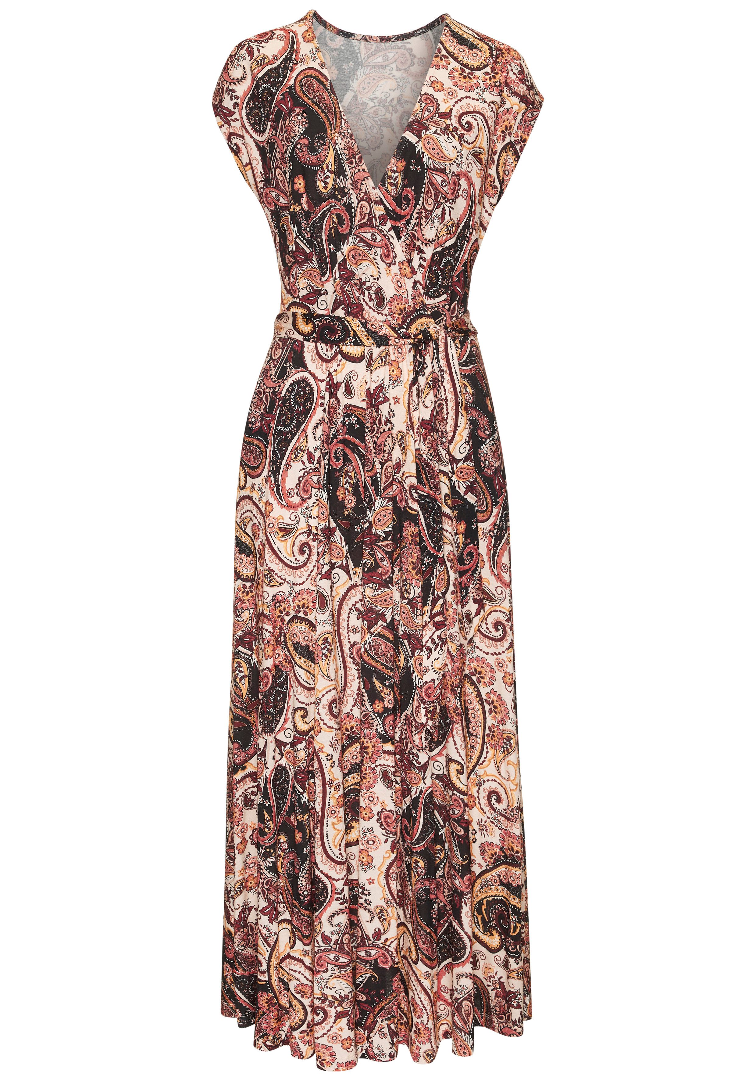 Vivance Maxikleid (mit Bindegürtel) mit Alloverdruck, Sommerkleid mit Taschen, Strandkleid. € 49,99