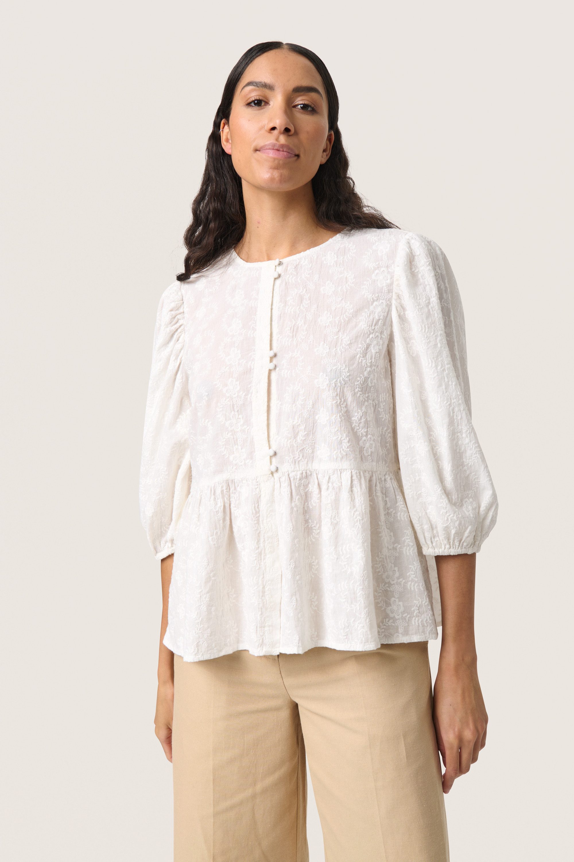 SOAKED IN LUXURY Kurzarmbluse Bluse kurzarm SLIsja