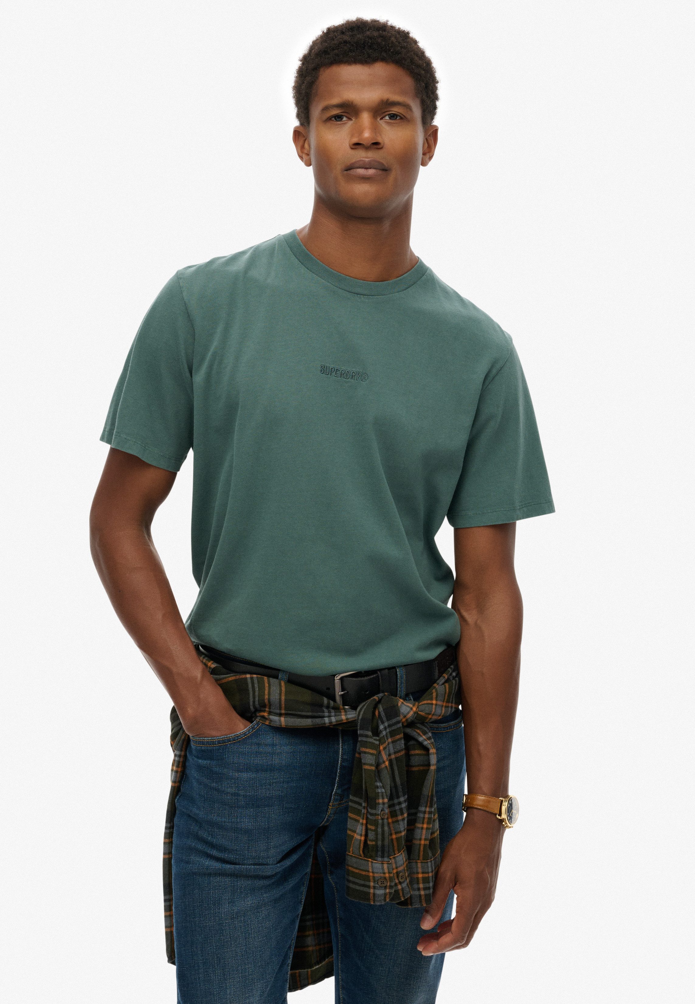 Superdry Rundhalsshirt MICRO LOGO T SHIRT günstig online kaufen