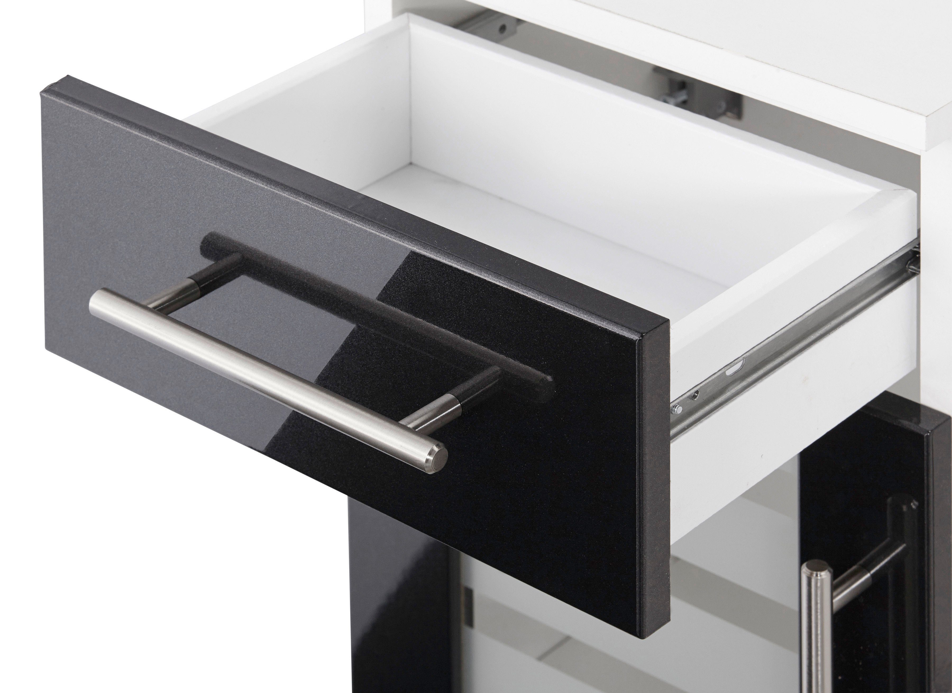 welltime Unterschrank Jaca Breite 30 cm, mit MDF Hochglanz-Fronten – Bild 4 von 5