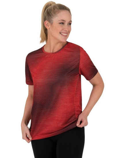 Trigema T-Shirt TRIGEMA COOLMAX® Sportshirt mit modischem Druck (1-tlg)