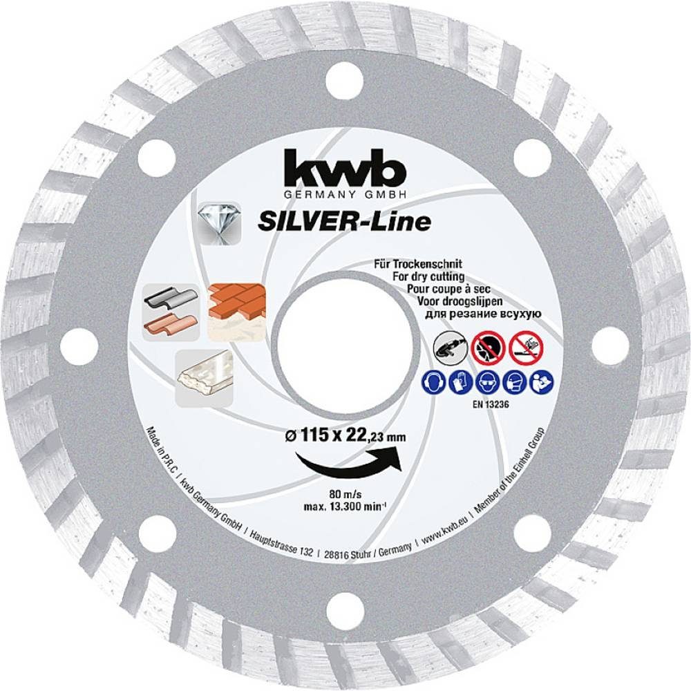 kwb Diamanttrennscheibe SILVER-Line Diamant-Trennscheibe für Steinzeug 797170