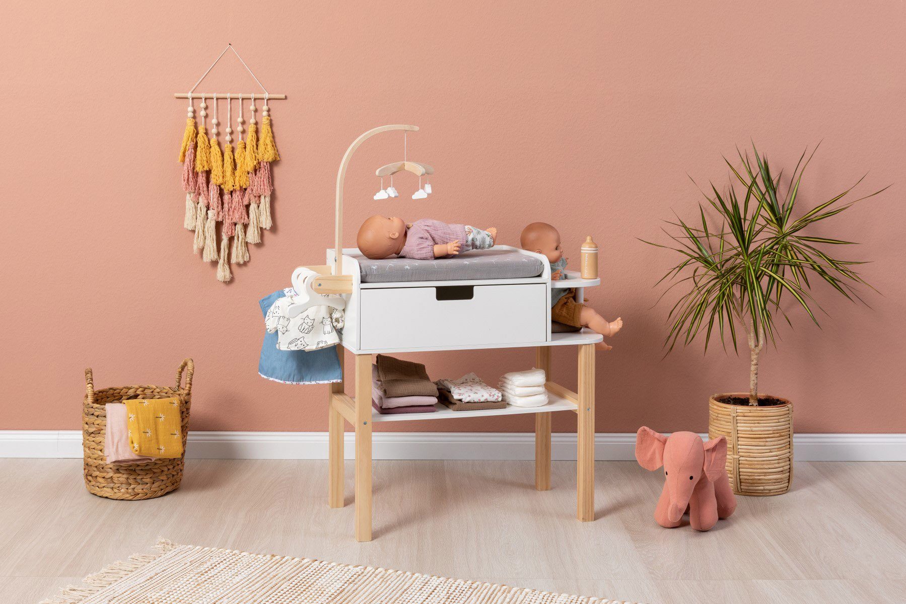 MUSTERKIND® Puppenwickeltisch Viola, natur/weiß günstig online kaufen