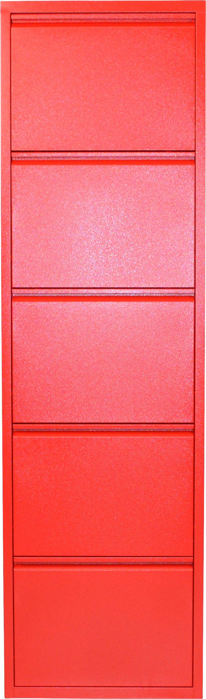 INOSIGN Schuhschrank Melika Höhe rot | 172,5 Metall, aus rot 5 Schuhklappen, cm
