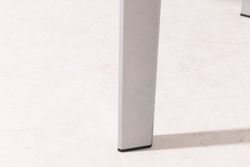 MANDALIKA Garden Gartentisch XXL Ausziehtisch Nox Silber, synchroner Auszugautomatik, 180/240x90 cm, Tischplatte aus hochwertigem Spraystone