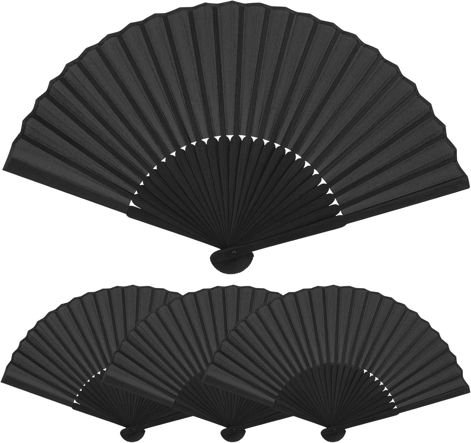 FELIXLEO Handfächer Faltbare Handfächer aus Stoff, Klein, für Sommer, Hochzeit, Tanz., (1-tlg)