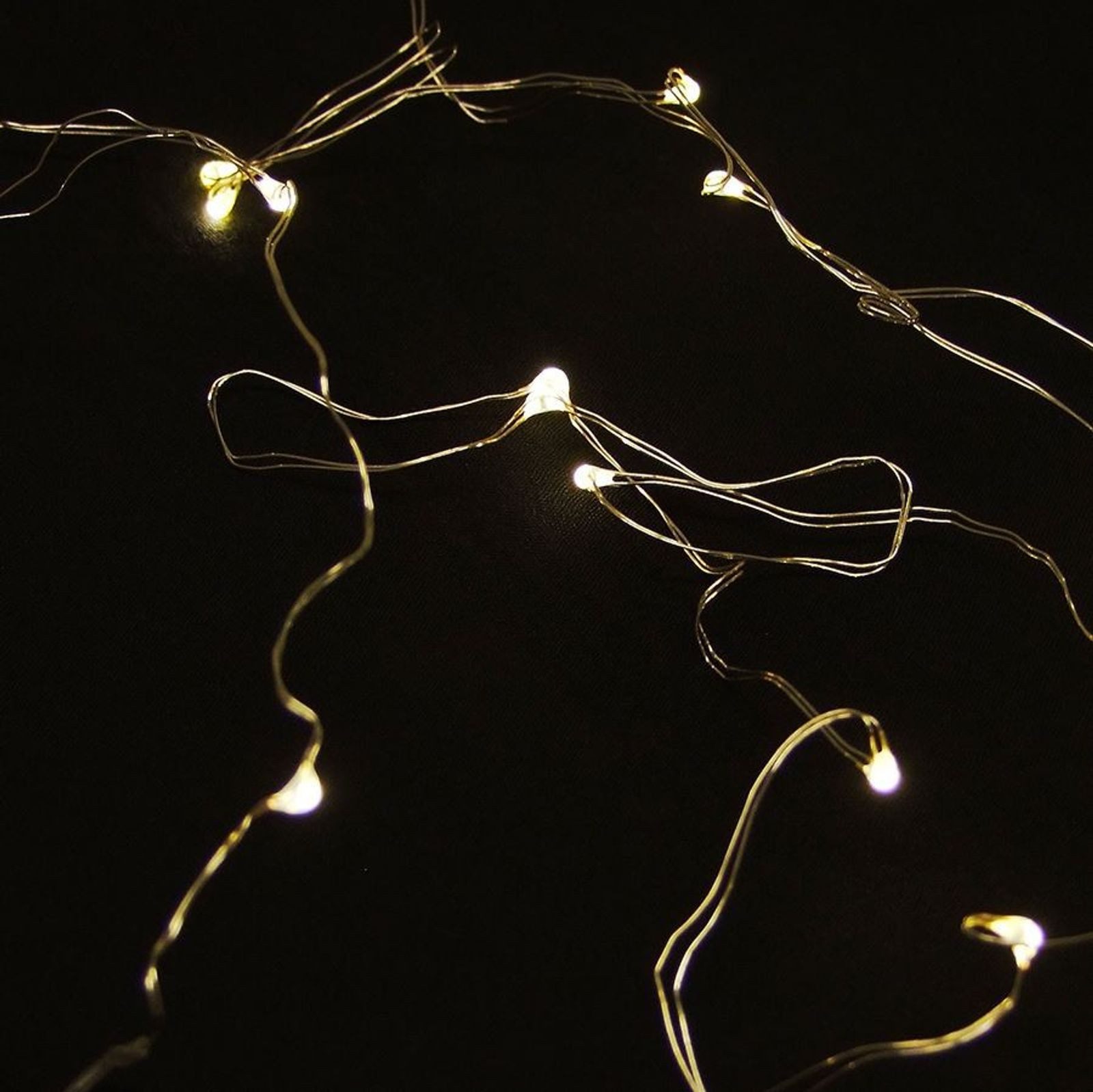 BURI Lichterkette LED-Mikro-Lichterkette Weihnachtsbeleuchtung Weihnachtsdeko Dekolicht