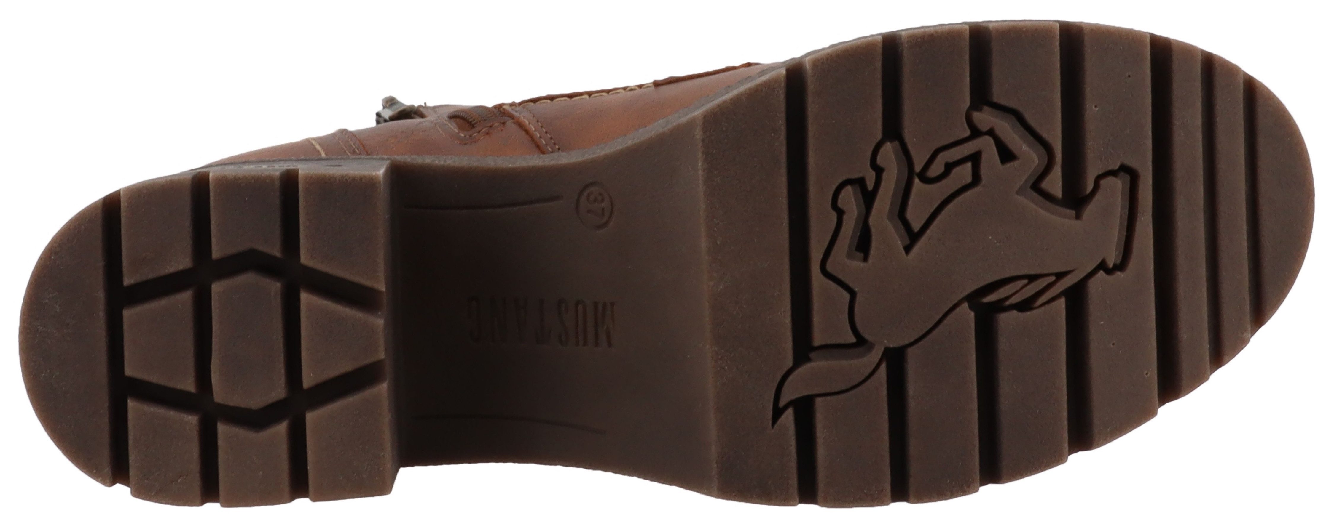 Mustang Shoes Caro Winterstiefelette Winterboots mit Blockabsatz