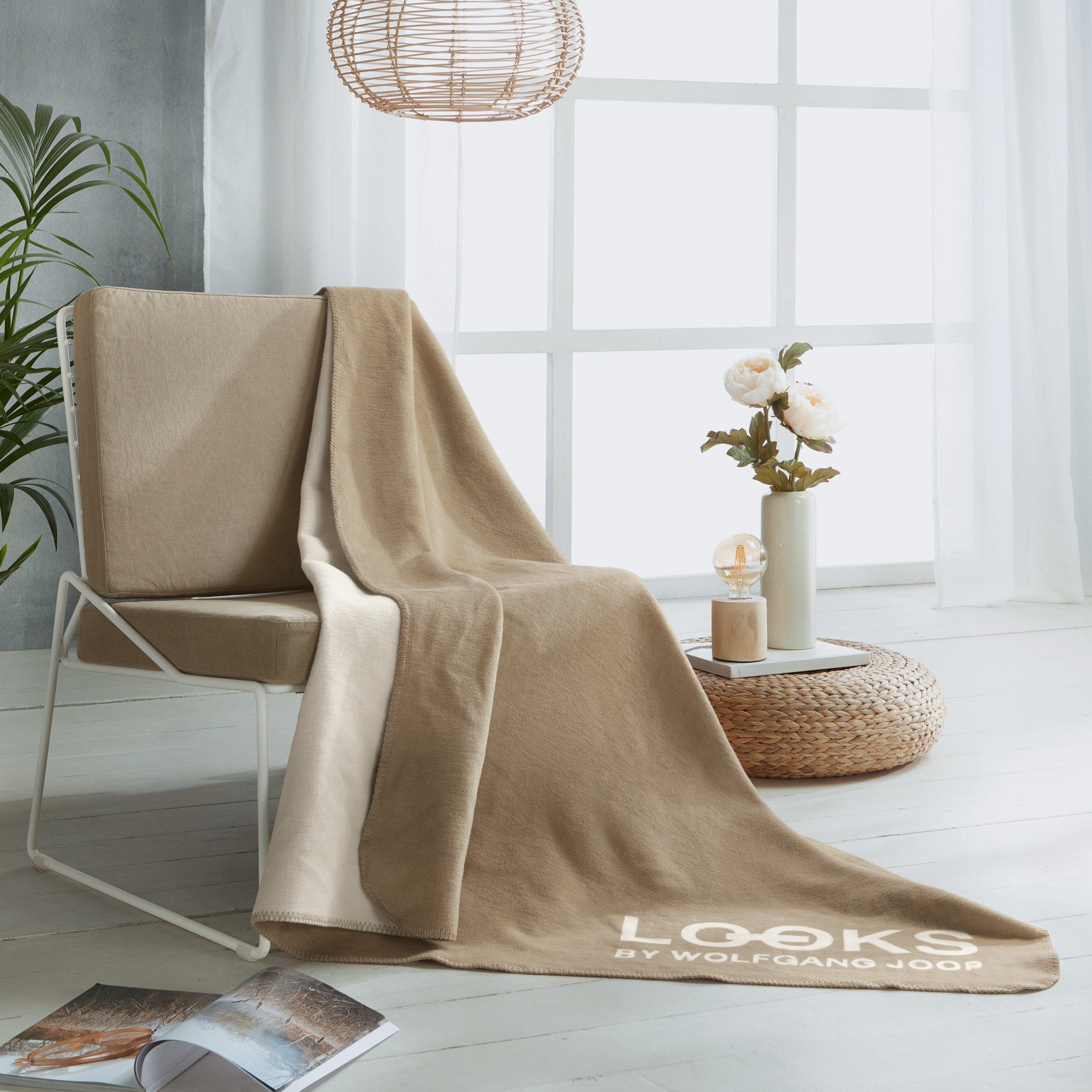 Wohndecke Wohndecke, LOOKS by Wolfgang Joop, Baumwollmischung Uni günstig online kaufen