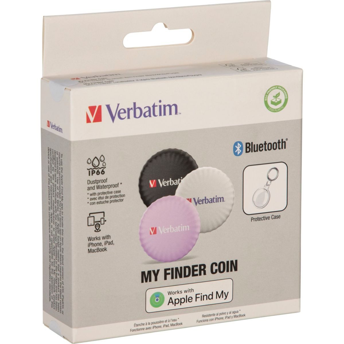 Verbatim 1x3 My Finder Coin Bluetooth Item Find, s/w/p GPS-Tracker