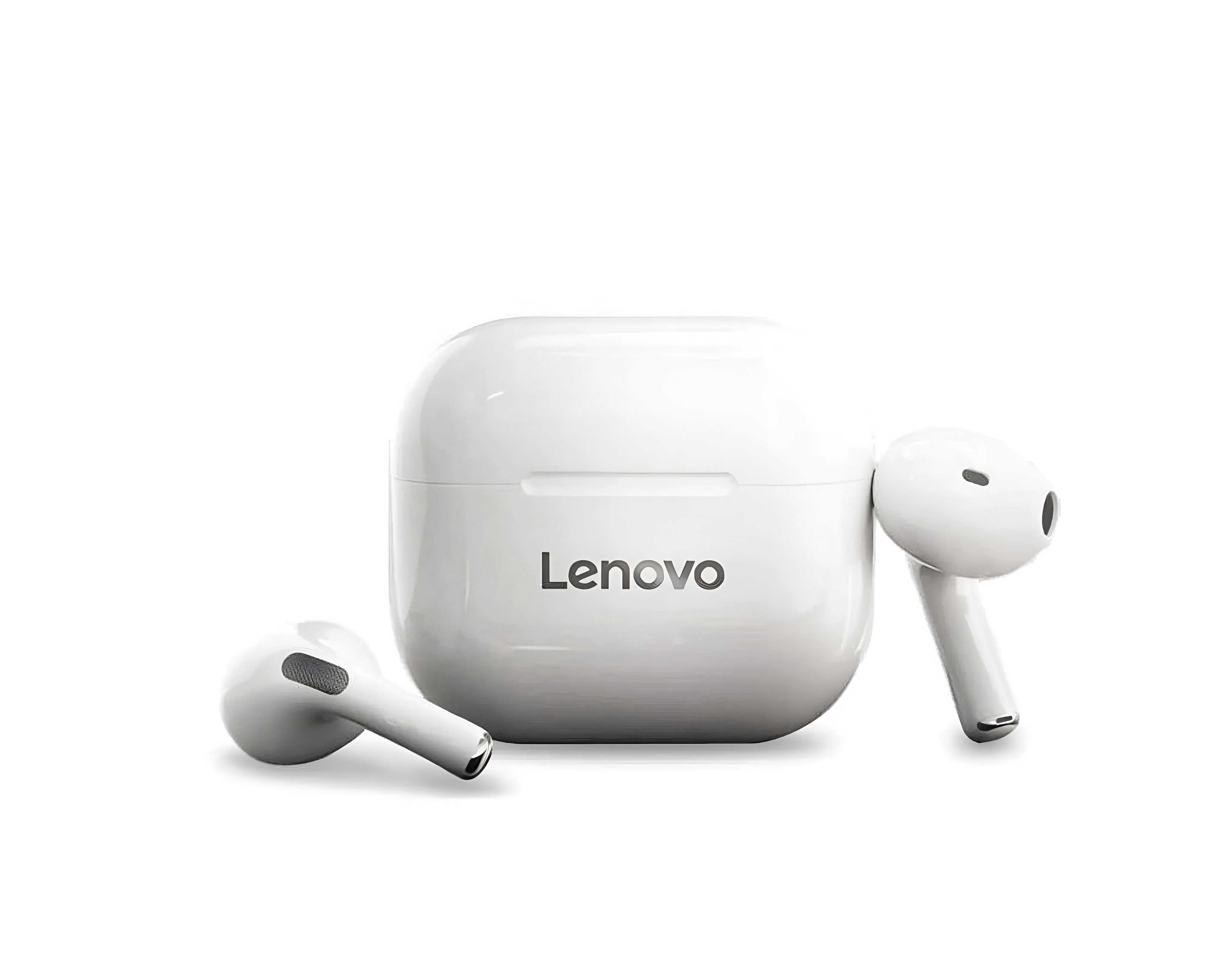 Lenovo Lenovo LivePods LP40 Kabellos TWS Ladebox Touch-Steuerung Wasserdicht Bluetooth-Kopfhörer (Rauschunterdrückung, Touch-Steuerung, und Ladebox, Kabellosen, HD-Klangqualität,Integriertes Mikrofon für klare Gespräche, Google Assistant Siri, Bluetooth, HD-Klangqualität, Ladebox, Touch-Steuerung, Rauschunterdrückung)