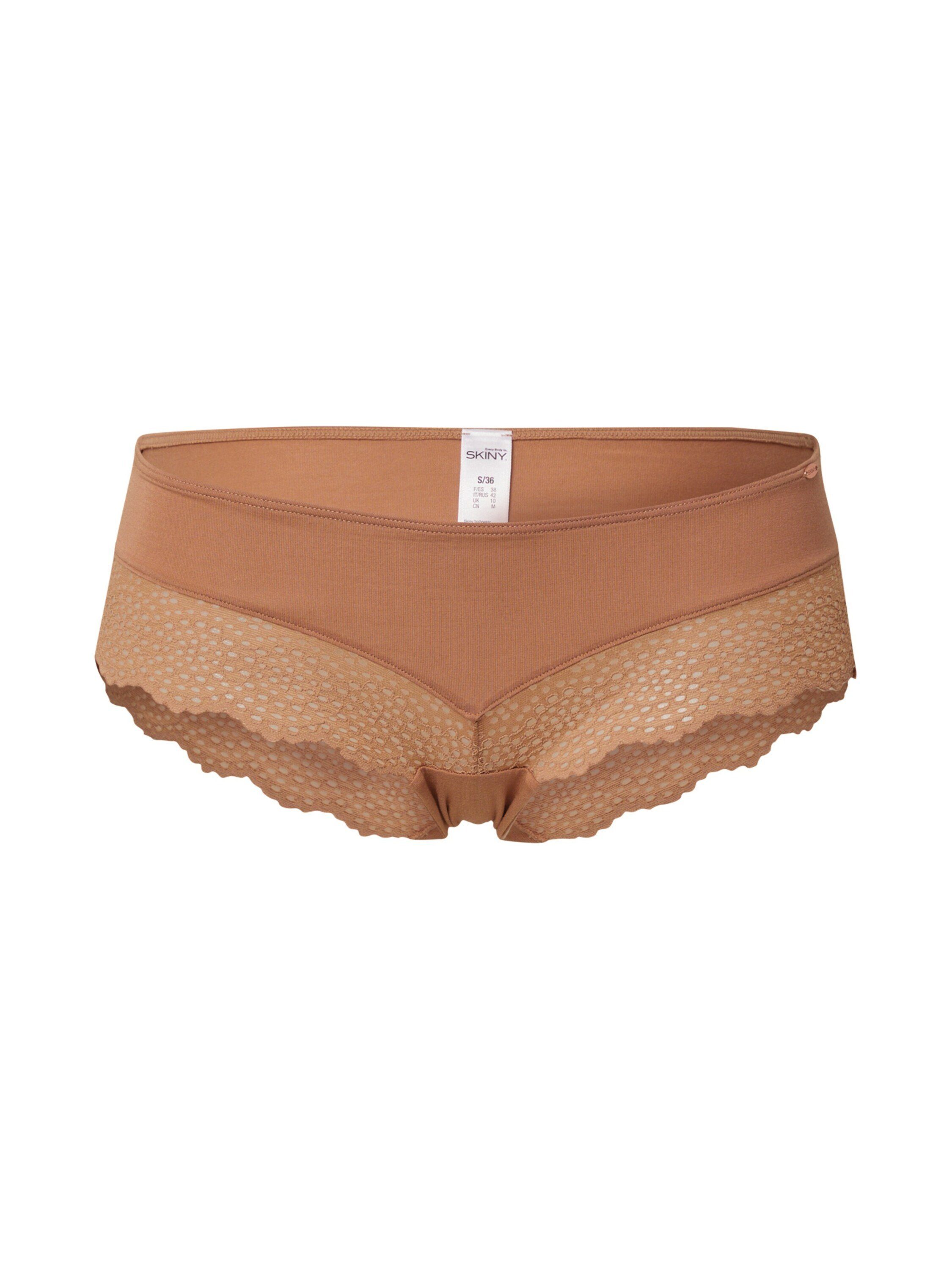 Top A Spaghetti Donna Skiny – Bamboo Lace In Pizzo Sostenibile, Colore Mandorla