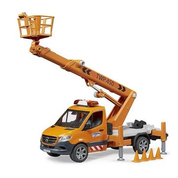 Bruder® Spielzeug-Kran 02679 Mercedes Benz Sprinter Arbeitsbühne, mit Licht Sound für Kinder ab 4 Jahren