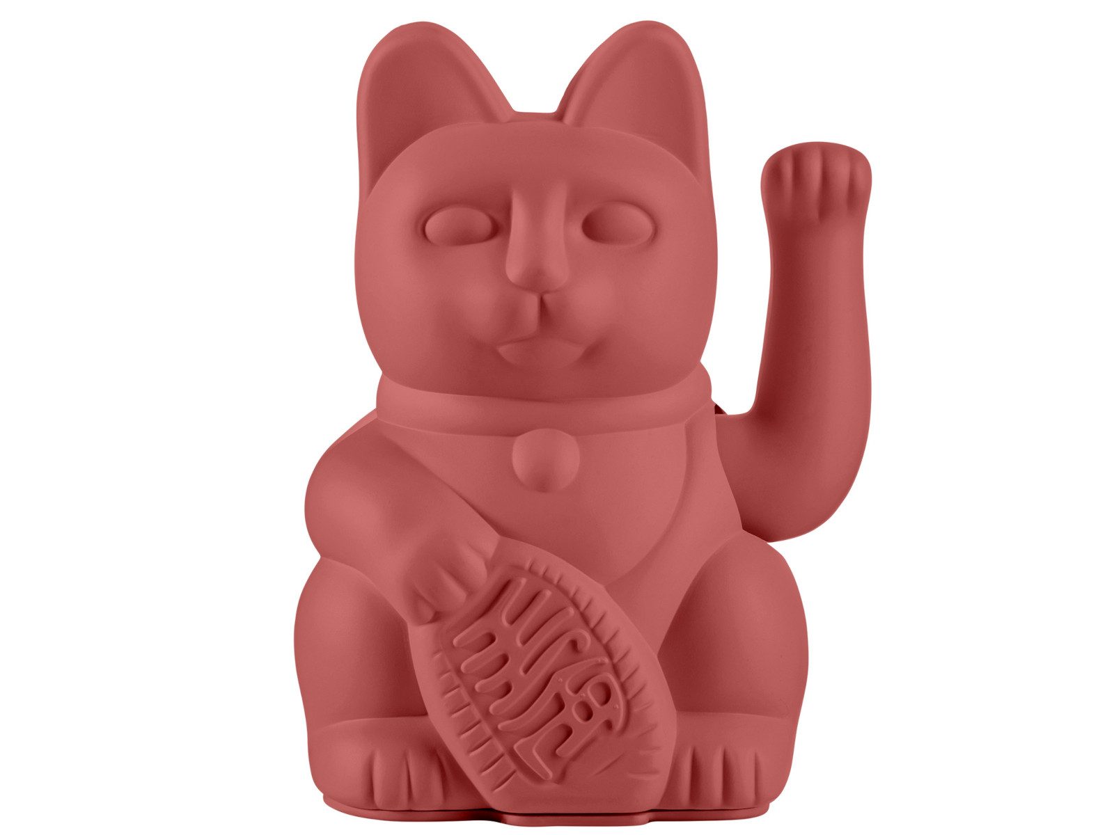 Donkey Products Dekofigur Lucky Cat Classic Winkekatze berry red 15cm