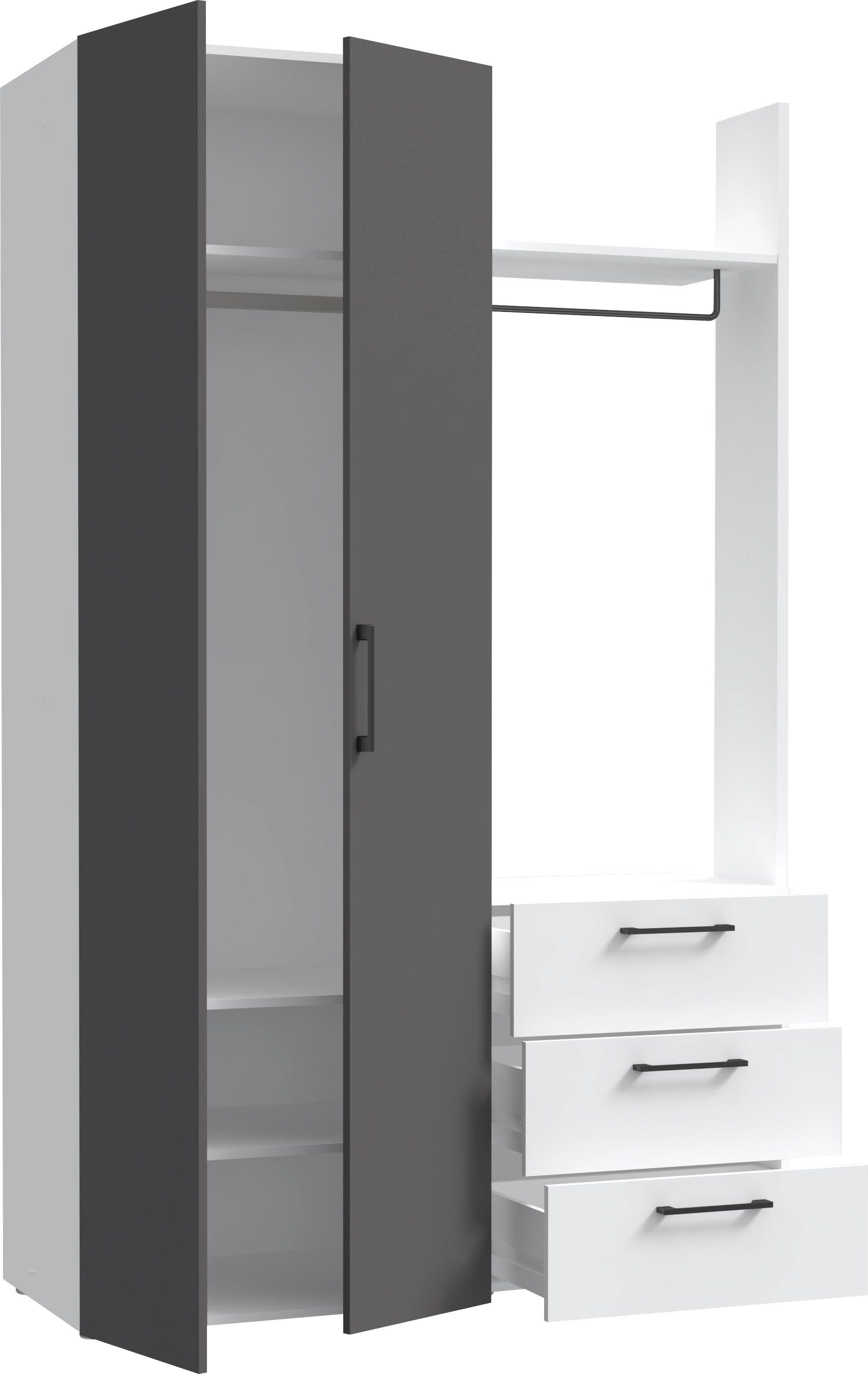 FORTE Canberra Breite 134 cm Garderobenschrank