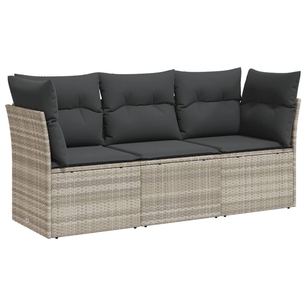 vidaXL Gartenlounge-Set 3-tlg. Garten-Sofagarnitur mit Kissen günstig online kaufen
