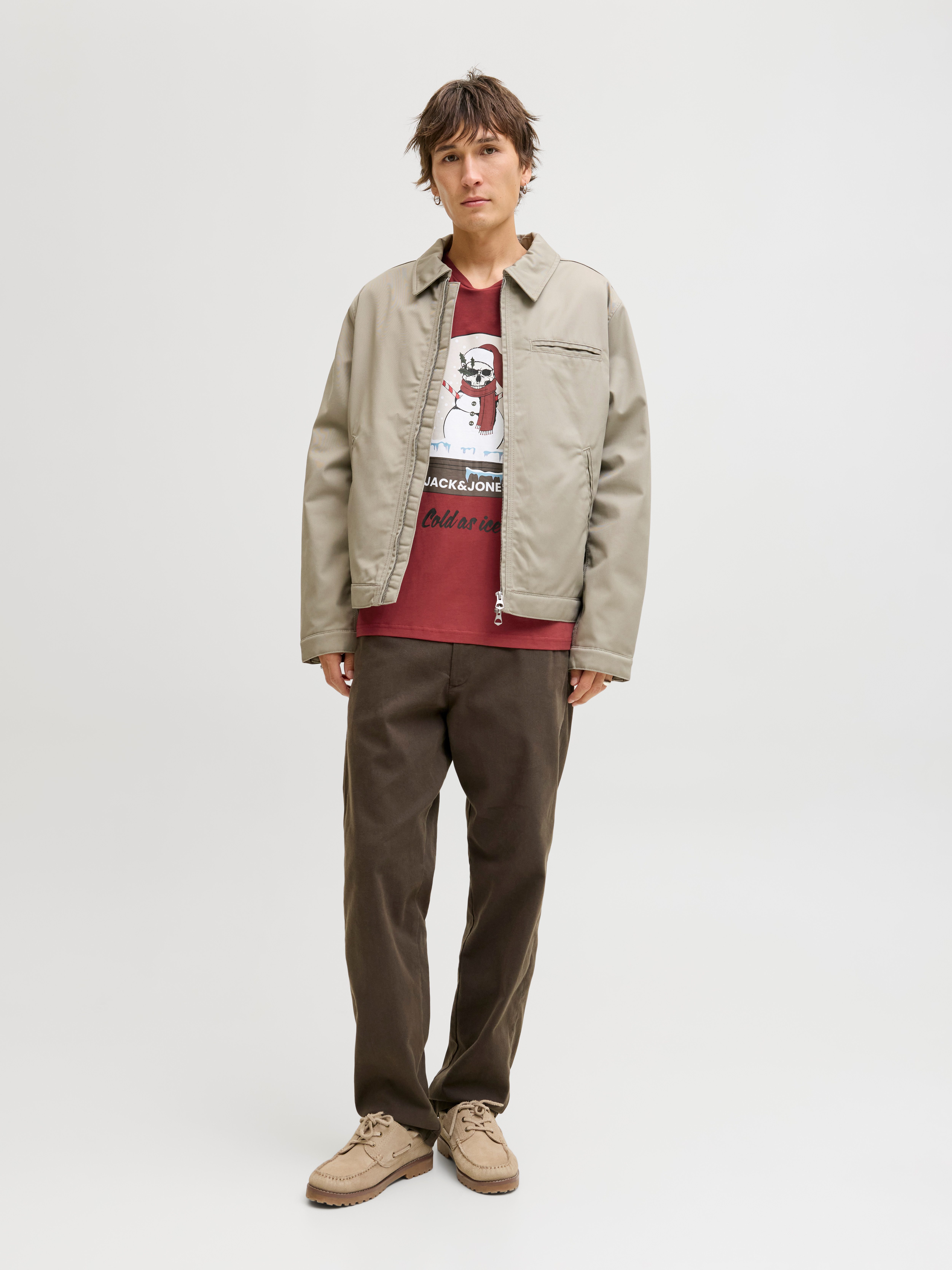 Jack & Jones Kurzarmshirt JJNOEL XMAS TEE SS CREW NECK