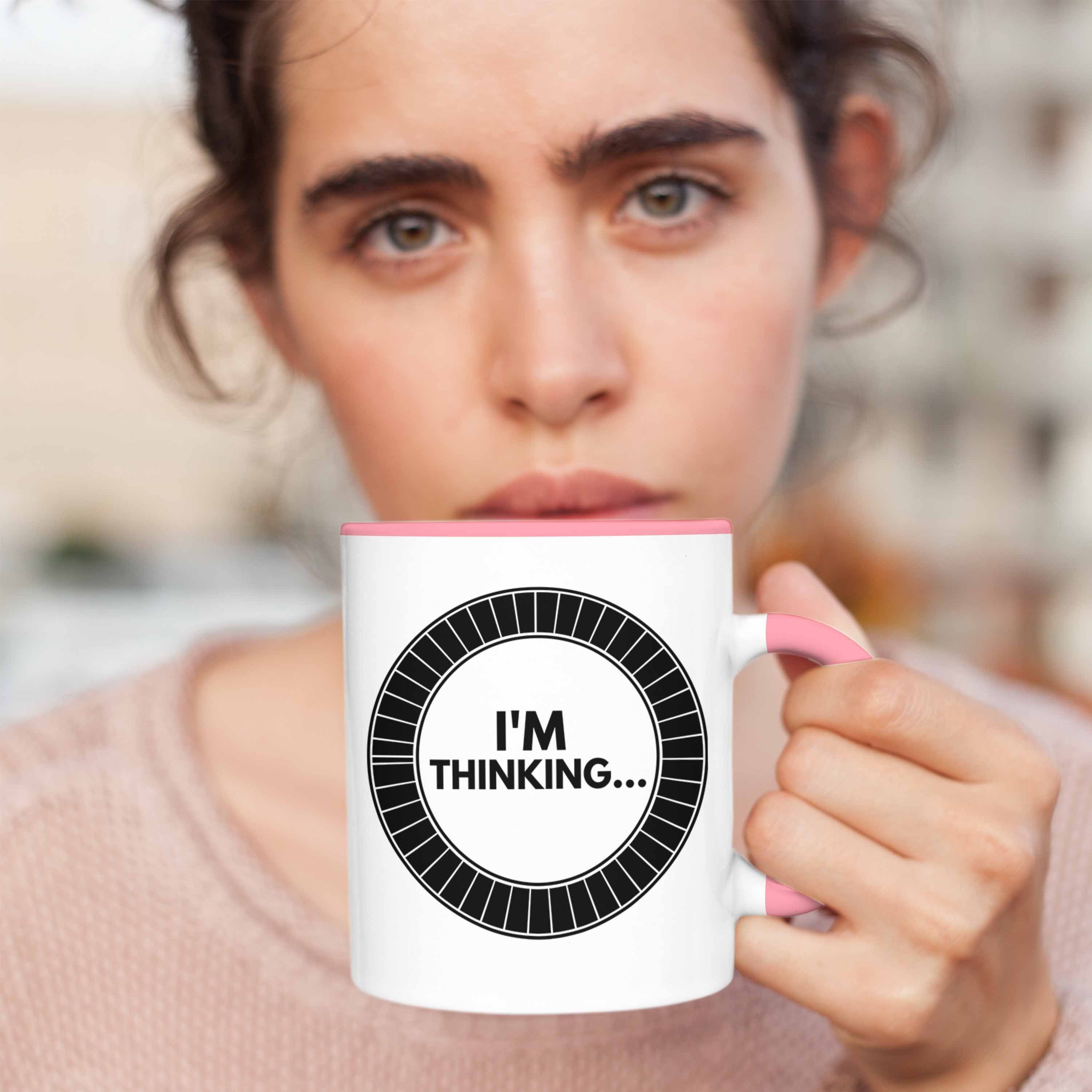 Trendation Tasse Gamergirl I'm Lustige Trendation Geburtstag Gamer - Tasse Thinkin Gamer Rosa Geschenkidee Zocker Geschenk