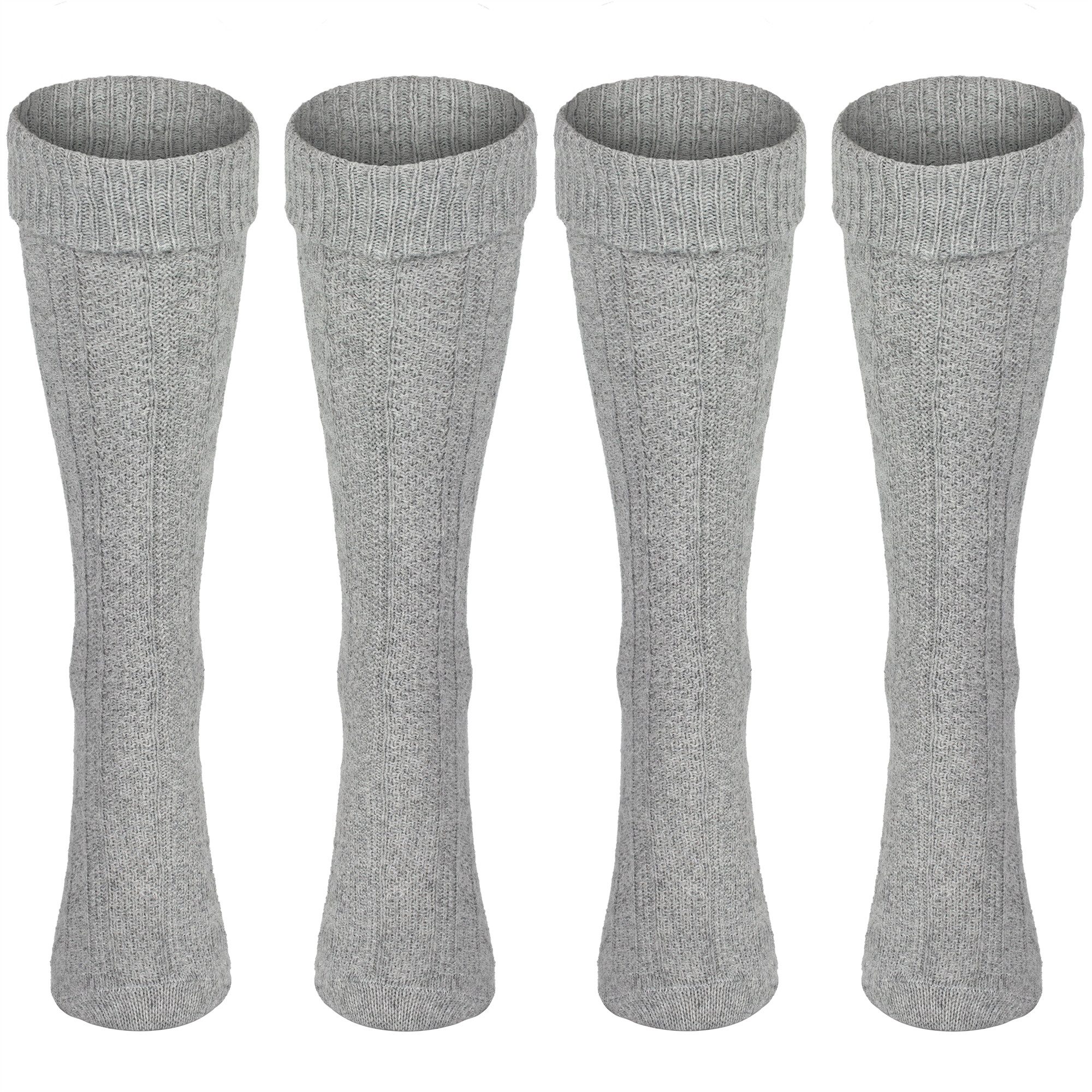 Black Snake Trachtensocken Trachten Kniestrümpfe 2 Paar mit Zopfmuster Baumwolle (Socken-Set, 2-Paar, 2 Paar Trachten Kniestrümpfe mit Zopfmuster)