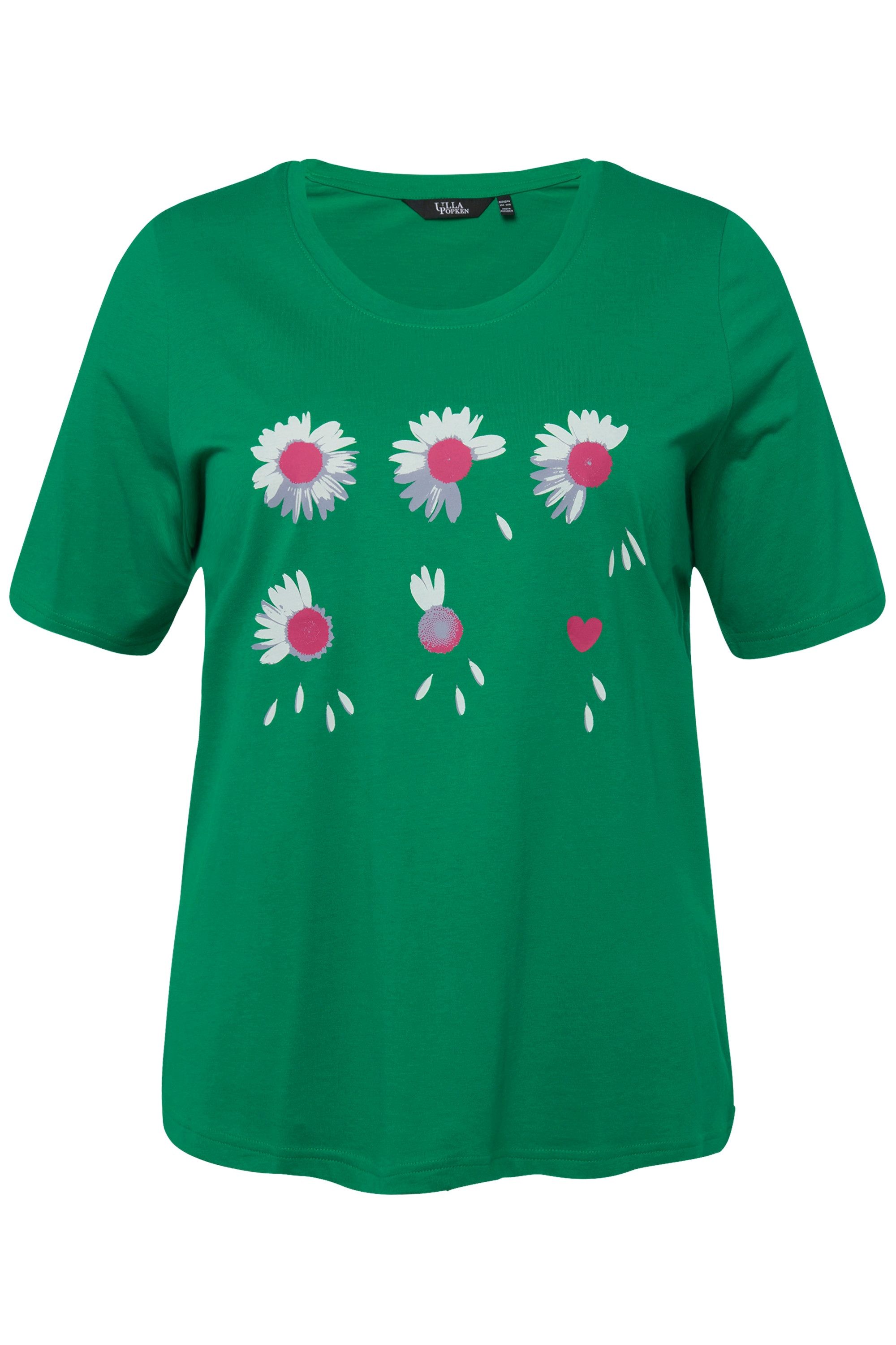 Ulla Popken T-Shirt T-Shirt Blüten Classic günstig online kaufen