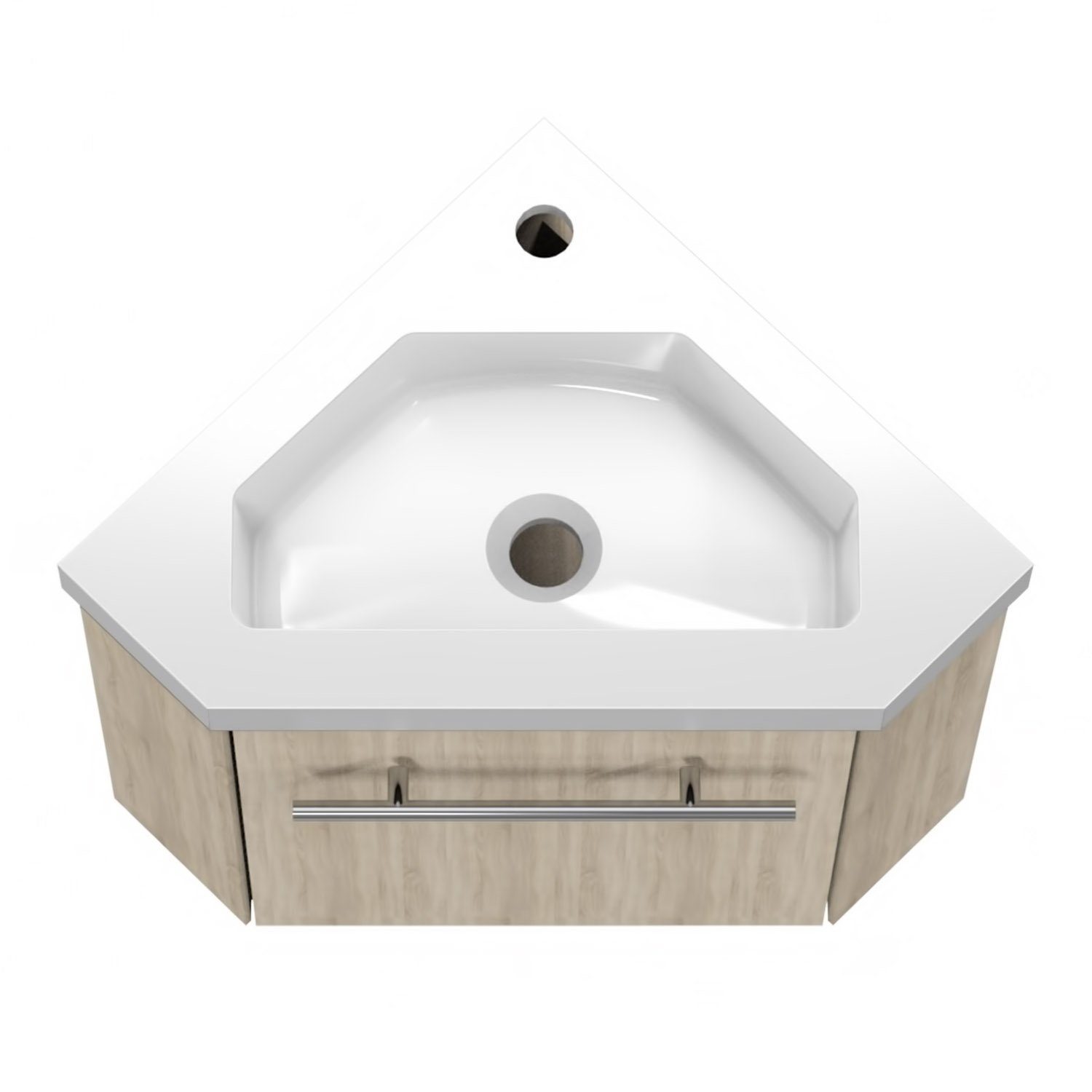 duschspa Waschtisch 45 cm Eckwaschtisch Waschbecken günstig online kaufen