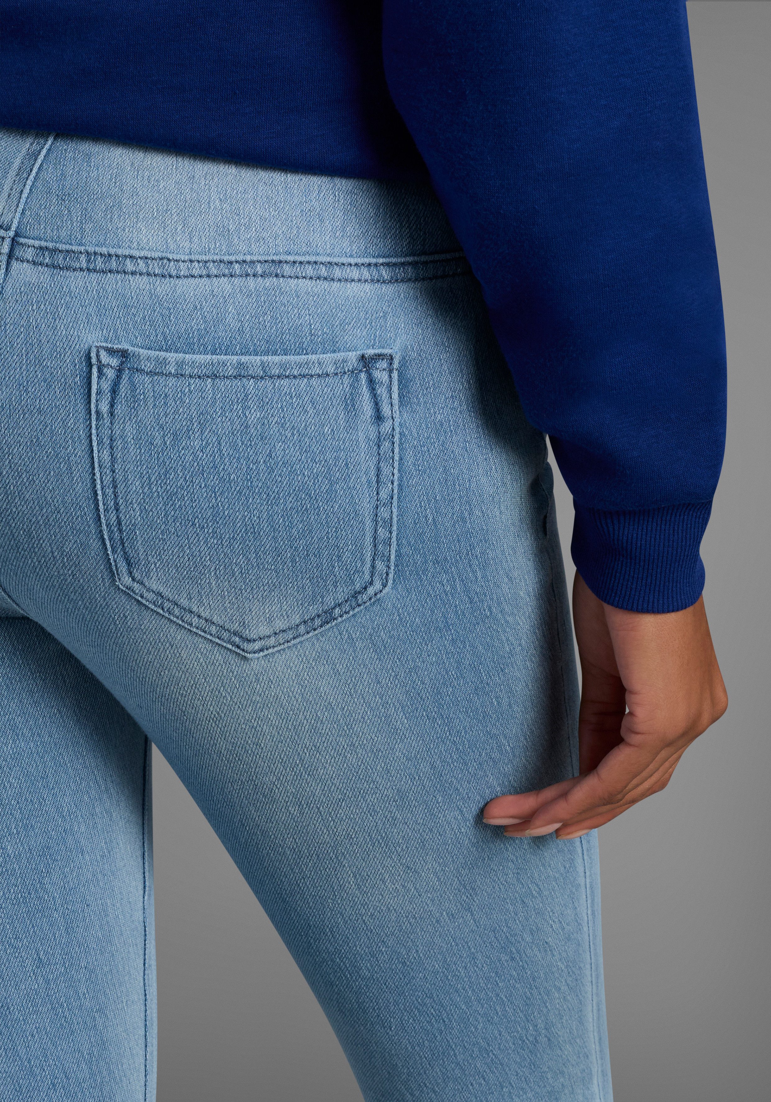 Arizona Jogg Pants High Waist extra-eng geschnitten, knöchellange Beinform, hoher Bund