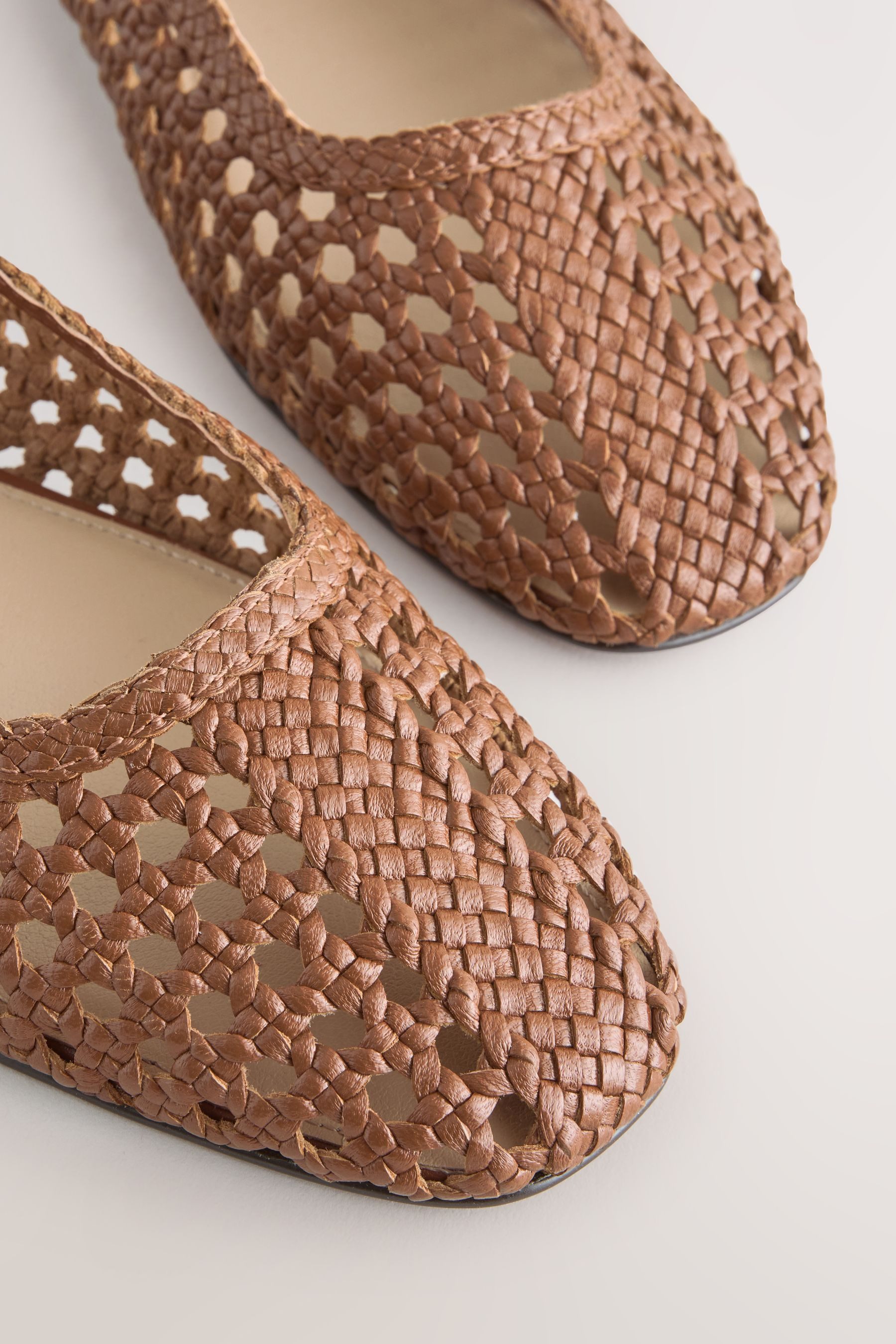 Next Forever Comfort® Schuhe aus geflochtenem Leder Ballerina (1-tlg)