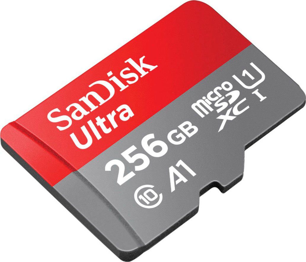 Sandisk Ultra microSDXC Speicherkarte (256 GB, Class 10, Adapter)