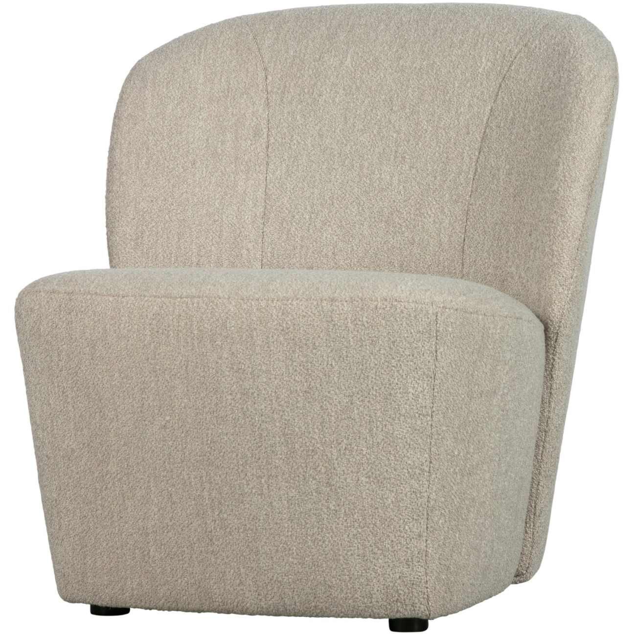 vtwonen Sessel Lofty aus Boucle-Stoff, Natur günstig online kaufen