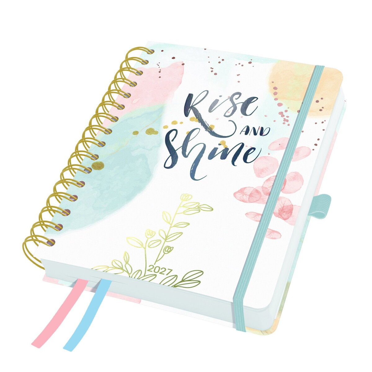 Sigel Taschenkalender Spiral-Kalender Jolie 2027 ca. A5 Soft Glimmer 240 Seiten