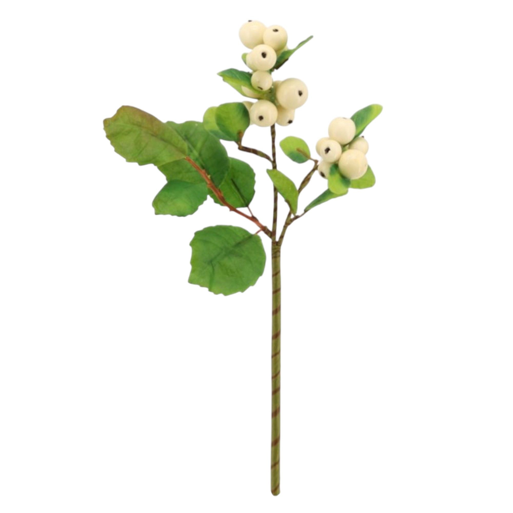 Kunstzweig Künstlicher Beerenzweig Schneebeere 28 cm creme WEISS, Floratexx GmbH, Höhe 28.00 cm